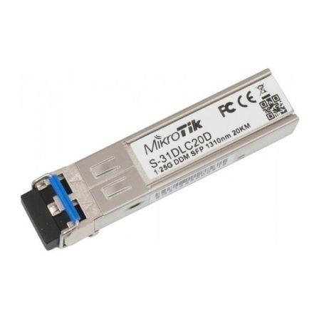 Módulo SFP Transceptor de Fibra Óptica MIKROTIK S-31DLC20D (Preto)