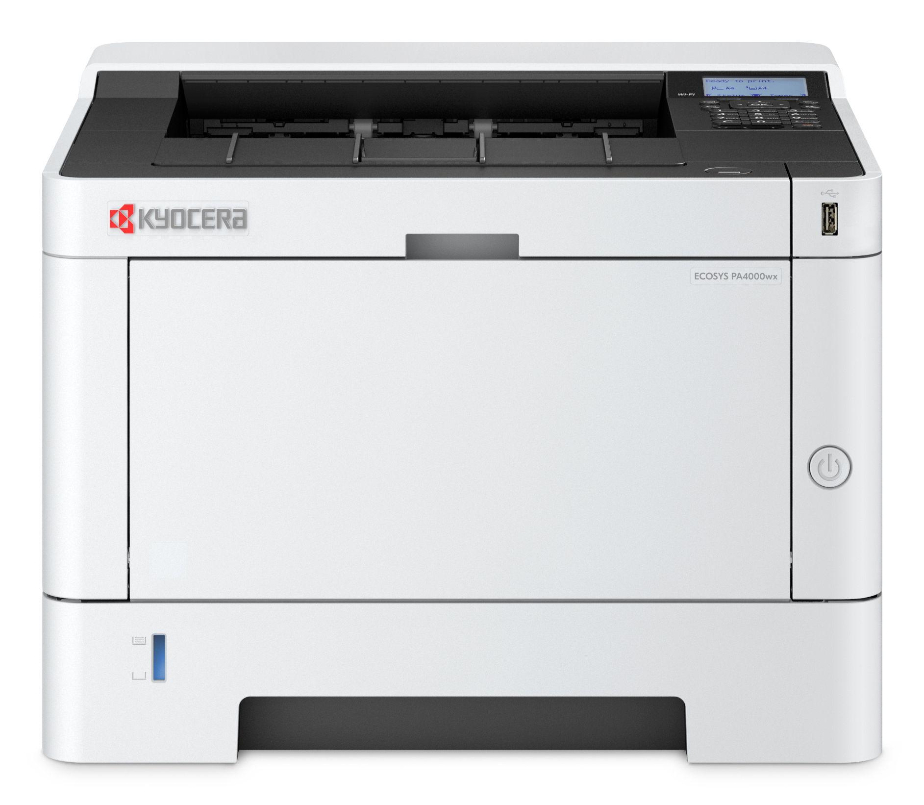 Impressora Laser Monocromo KYOCERA ECOSYS PA4000wx (A4 - 850 folhas - USB 2.0 - Preto e Branco)