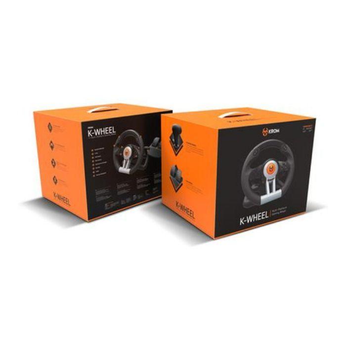 Volante KROM K-Wheel (PlayStation/Xbox - Com fios - Preto) — miniatura 5