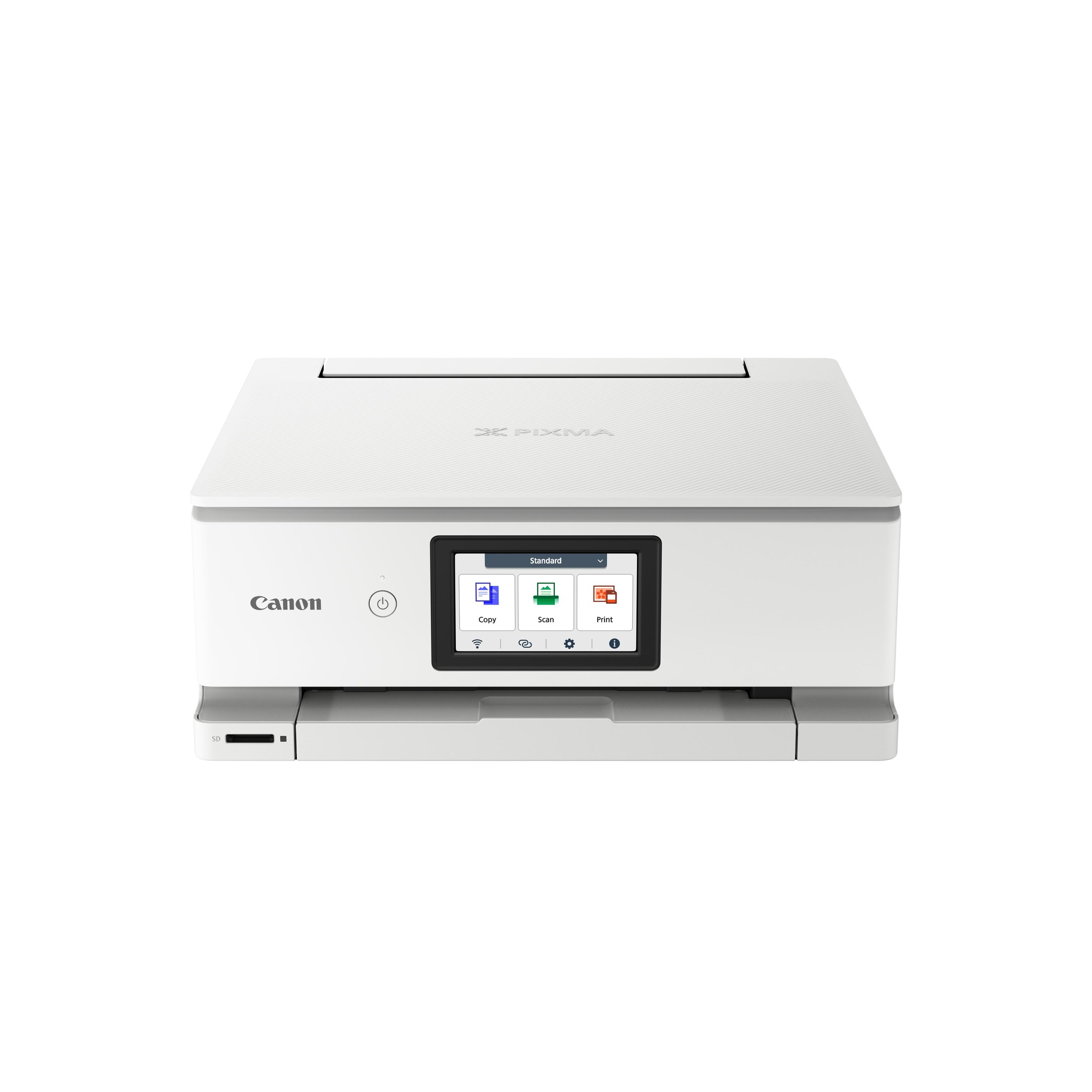 Impressora Multifunções CANON PIXMA TS8751 (A4 - Impressão a cores - 100 folhas - Branco)