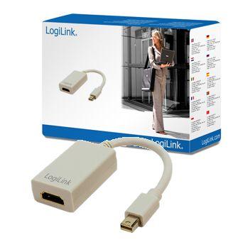 Adaptador LOGILINK CV0036 (0,1 m - HDMI Type A - Mini DisplayPort - Cinzento)