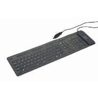 Teclado GEMBIRD KB-109F-B (Internacional - Flexível - USB-A - Preto)