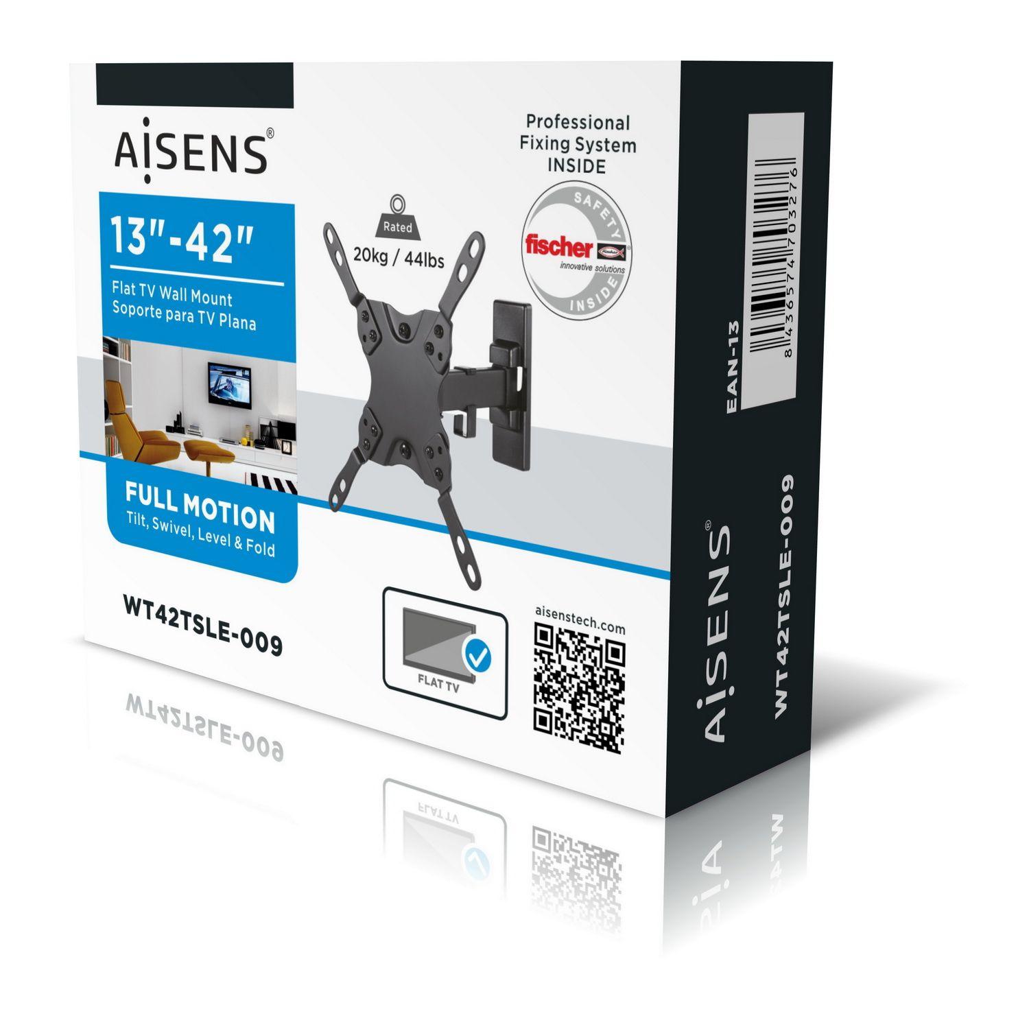 Suporte de Parede TV AISENS WT42TSLE-009 (4-42" - 20 kg - Preto) — miniatura 7