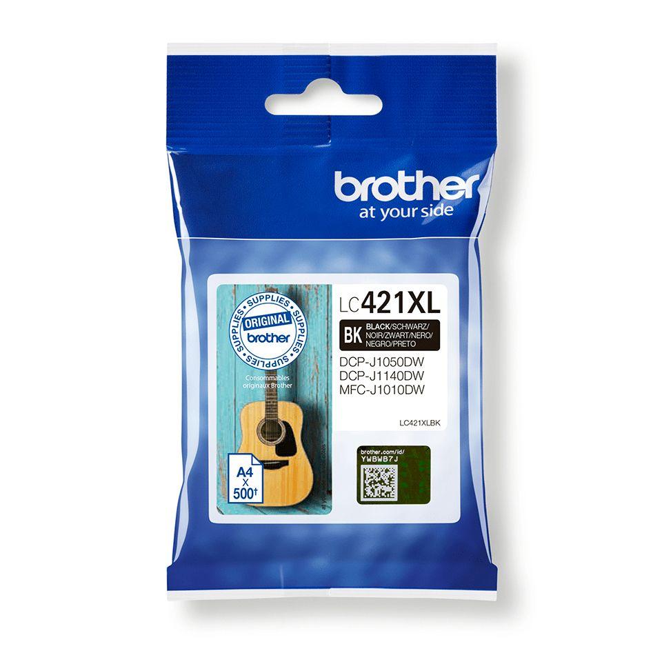 Tinteiro BROTHER LC421XLBK (500 páginas - Preto)
