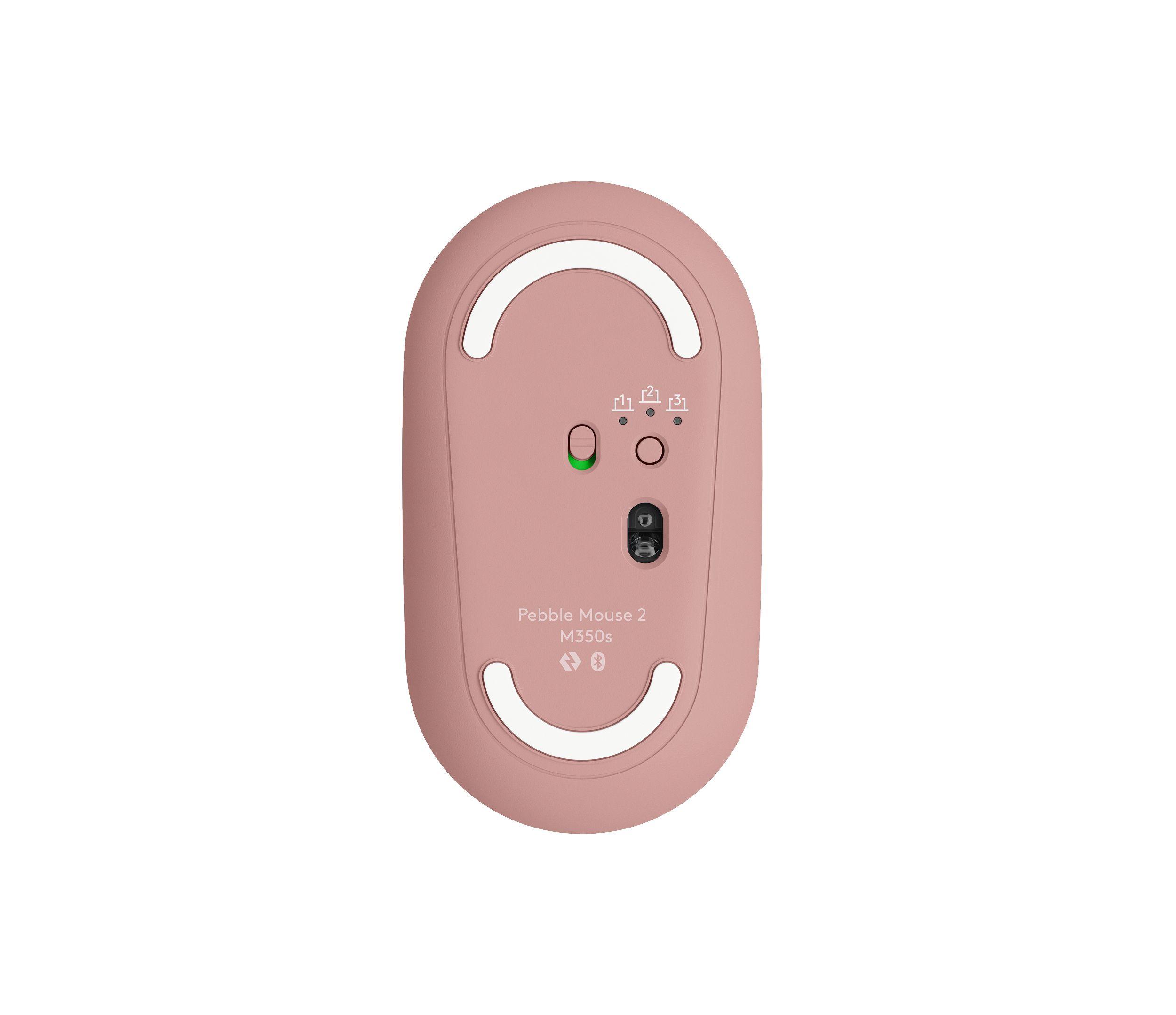 Conjunto de Teclado e Rato LOGITECH Pebble 2 Combo (Estados Unidos - Teclas de tesoura - Mini - Rosa), miniatura 2