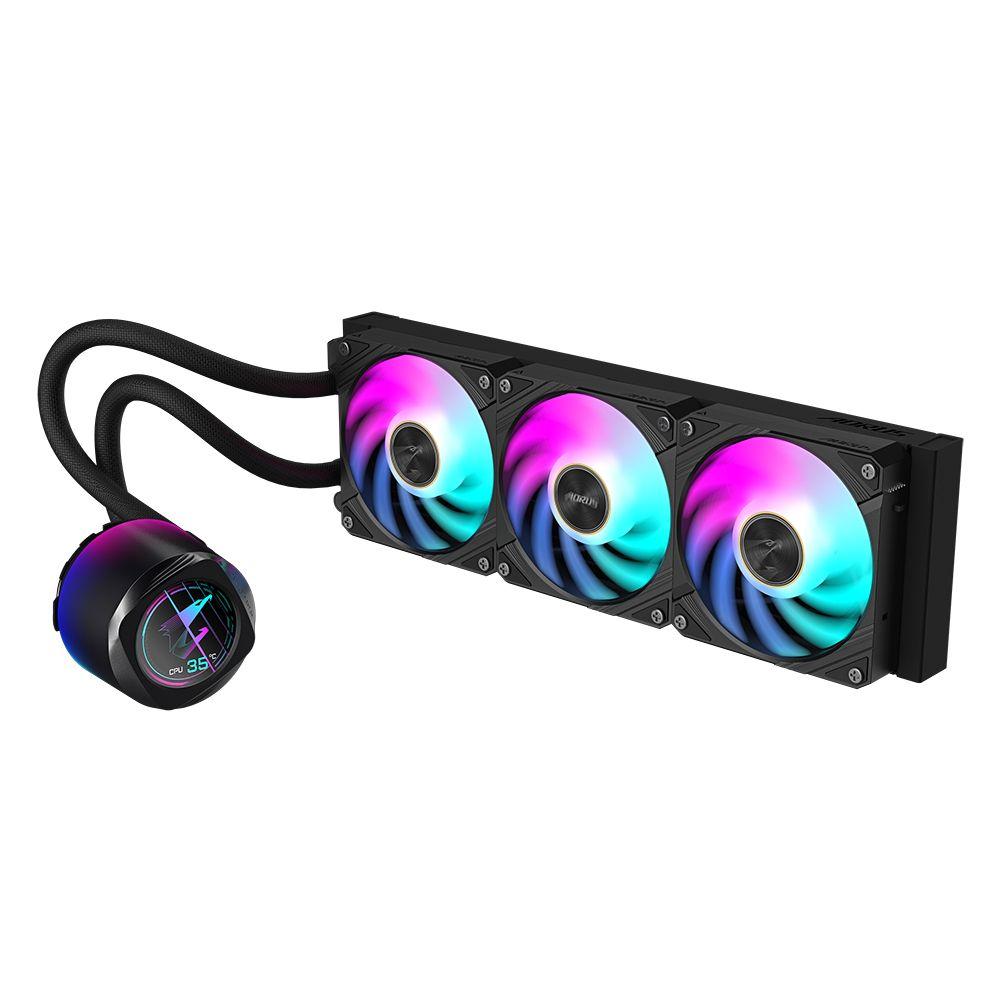 Sistema de Refrigeração Líquida AIO GIGABYTE GP-AORUS WATERFORCE X II 360 (120 mm - 2400 RPM - Multi - Preto), miniatura 2