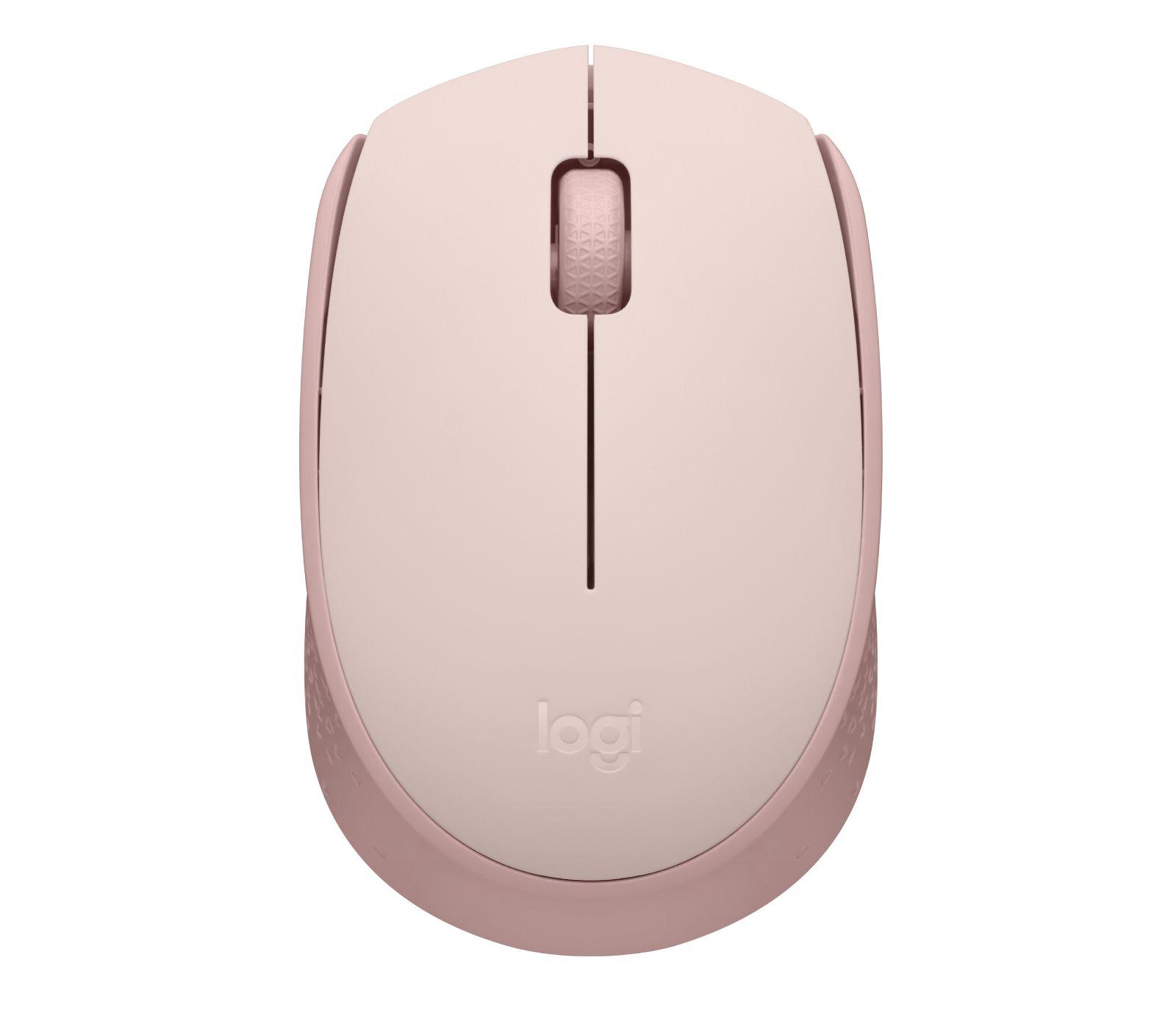 Rato LOGITECH M171 (Ambidestro - 1000 DPI - Ótico - Rosa)