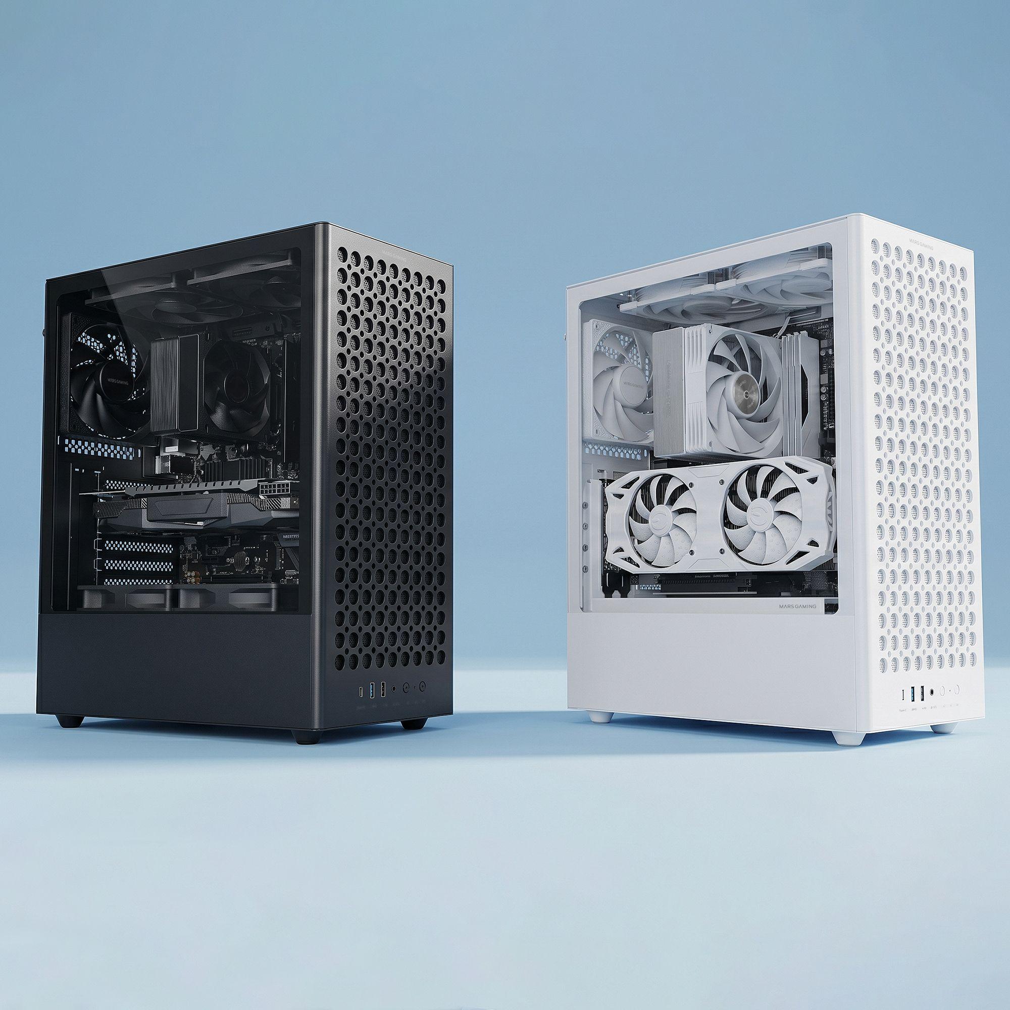 Caixa de Computador MARS GAMING MCT800W (ATX, Micro ATX, Mini-ITX - Midi Tower - Vidro temperado - Branco), miniatura 5