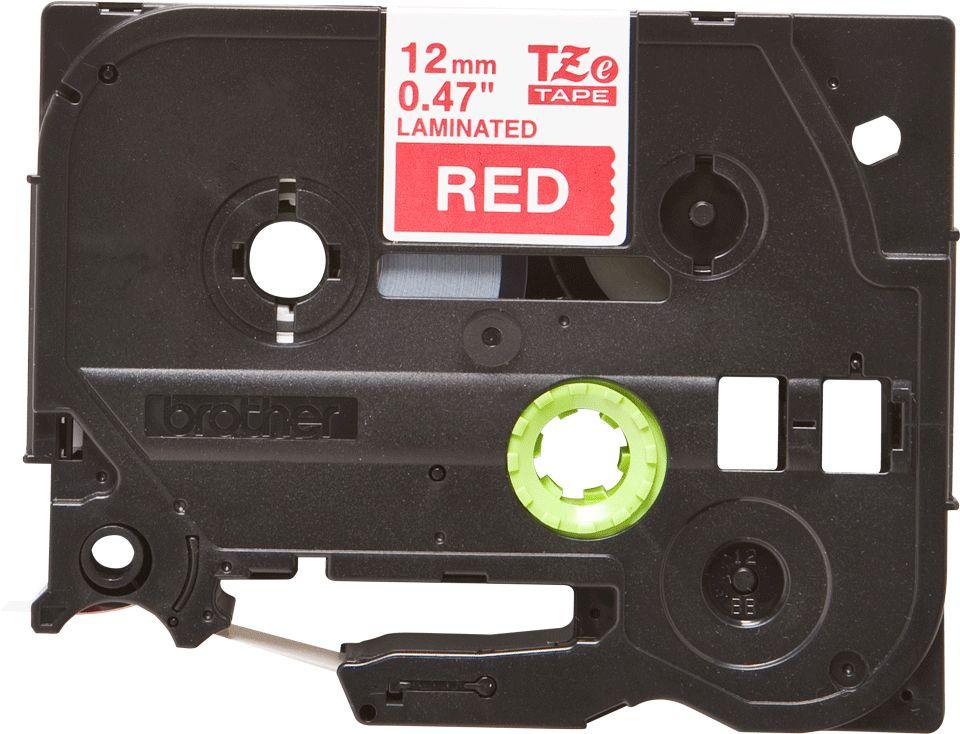 Fita de Impressão Laminada BROTHER TZe-435 (Branco sobre Vermelho), miniatura 3