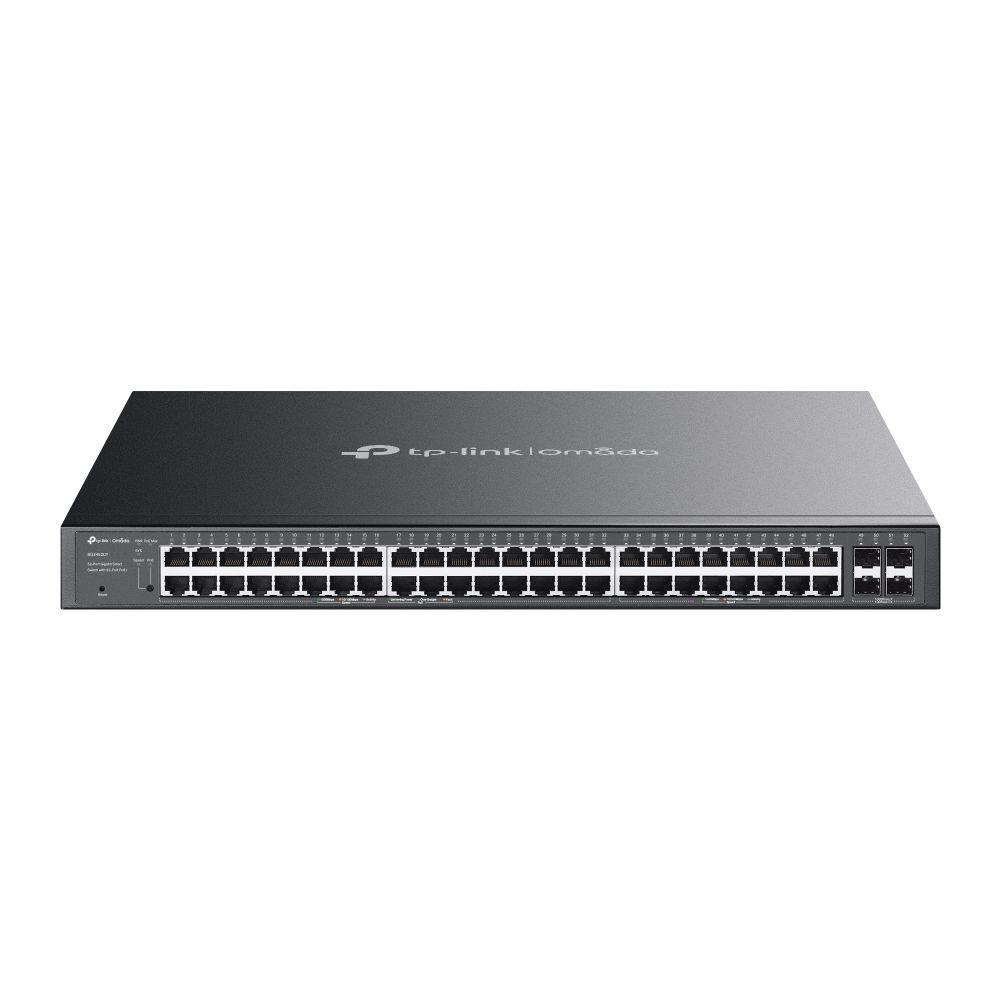 Switch Gerido TP-LINK Omada SG2452LP (Gigabit Ethernet - 10, 100, 1000 Mbit/s - 104 Gbit/s - Preto)