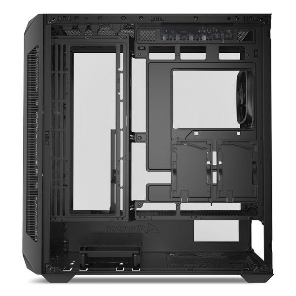 Caixa de PC SHARKOON AK5M RGB (ATX, Micro ATX, Mini-ITX - Midi Tower - 17 cm - Preto) — miniatura 4