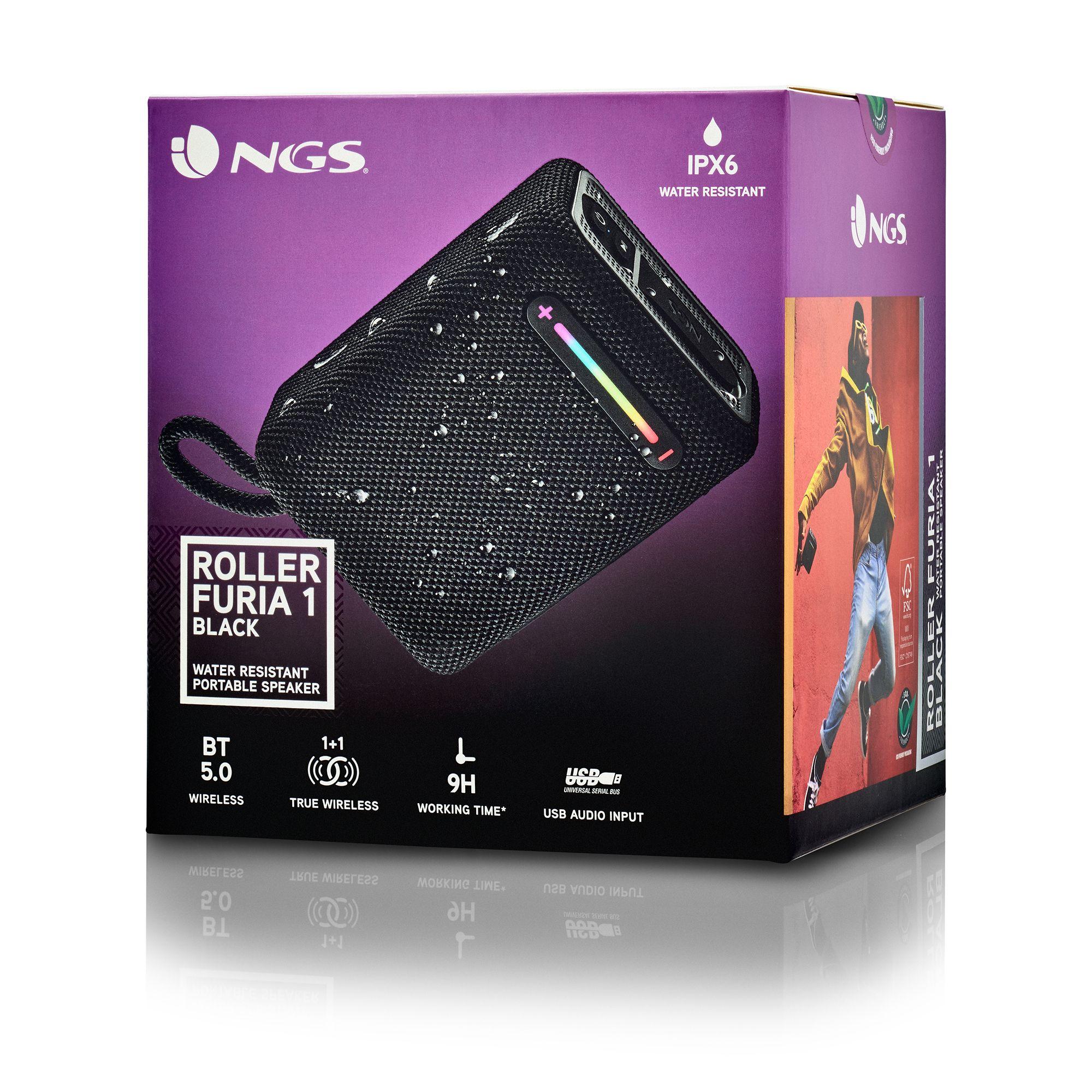 Coluna Portátil NGS Roller Furia 1 (7 W - USB - Preto) — miniatura 3