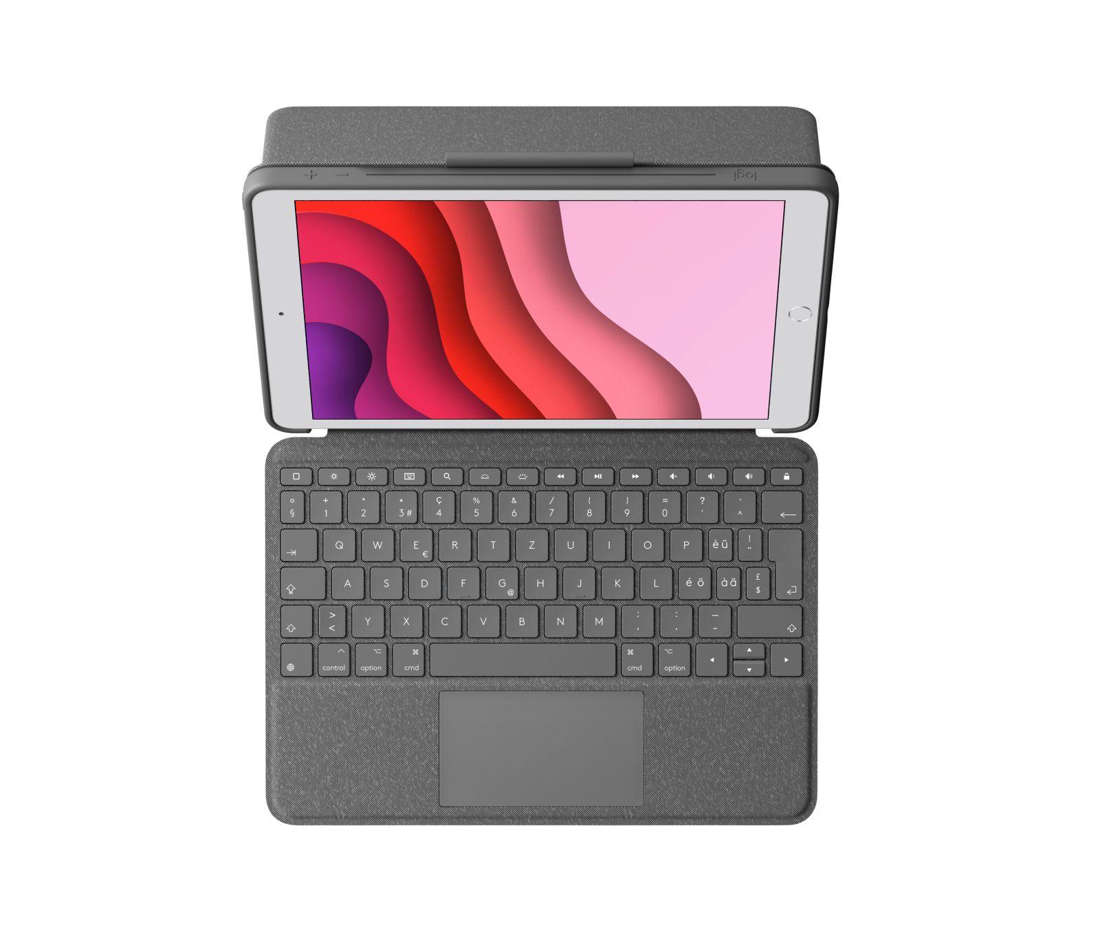 Teclado LOGITECH Combo Touch para iPad 7.ª Geração (Suíço - Mini - Smart Connector - Grafite) — miniatura 4