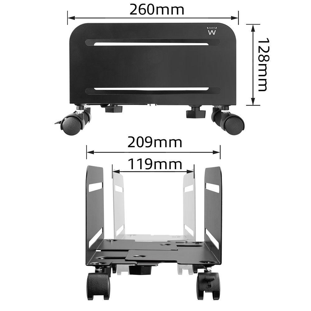 Suporte de Computador EWENT EW1291 (Aço - Preto), miniatura 5