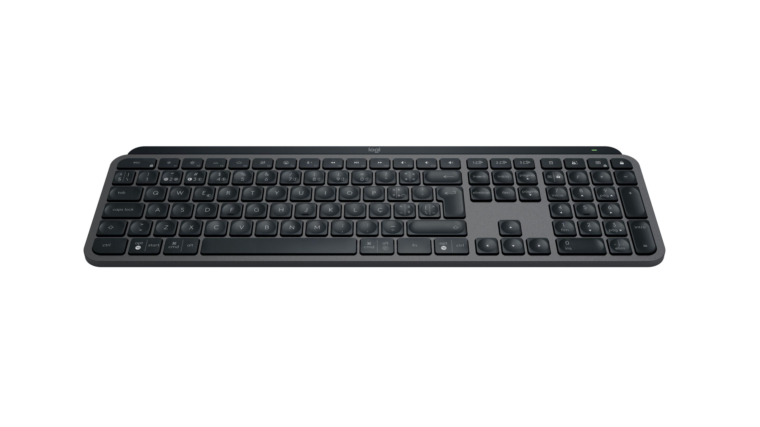 Teclado LOGITECH MX Keys S (Português - Teclas tesoura - Tamanho completo - Grafite) — miniatura 7