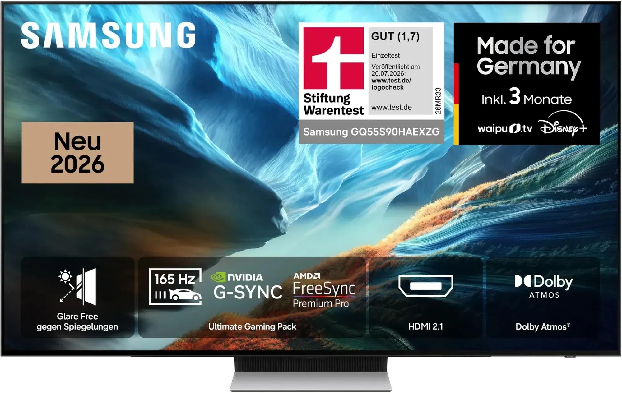Televisor OLED SAMSUNG GQ55S90HAEXZG (55" - OLED - 100 Hz - Preto/Prateado) — miniatura 3