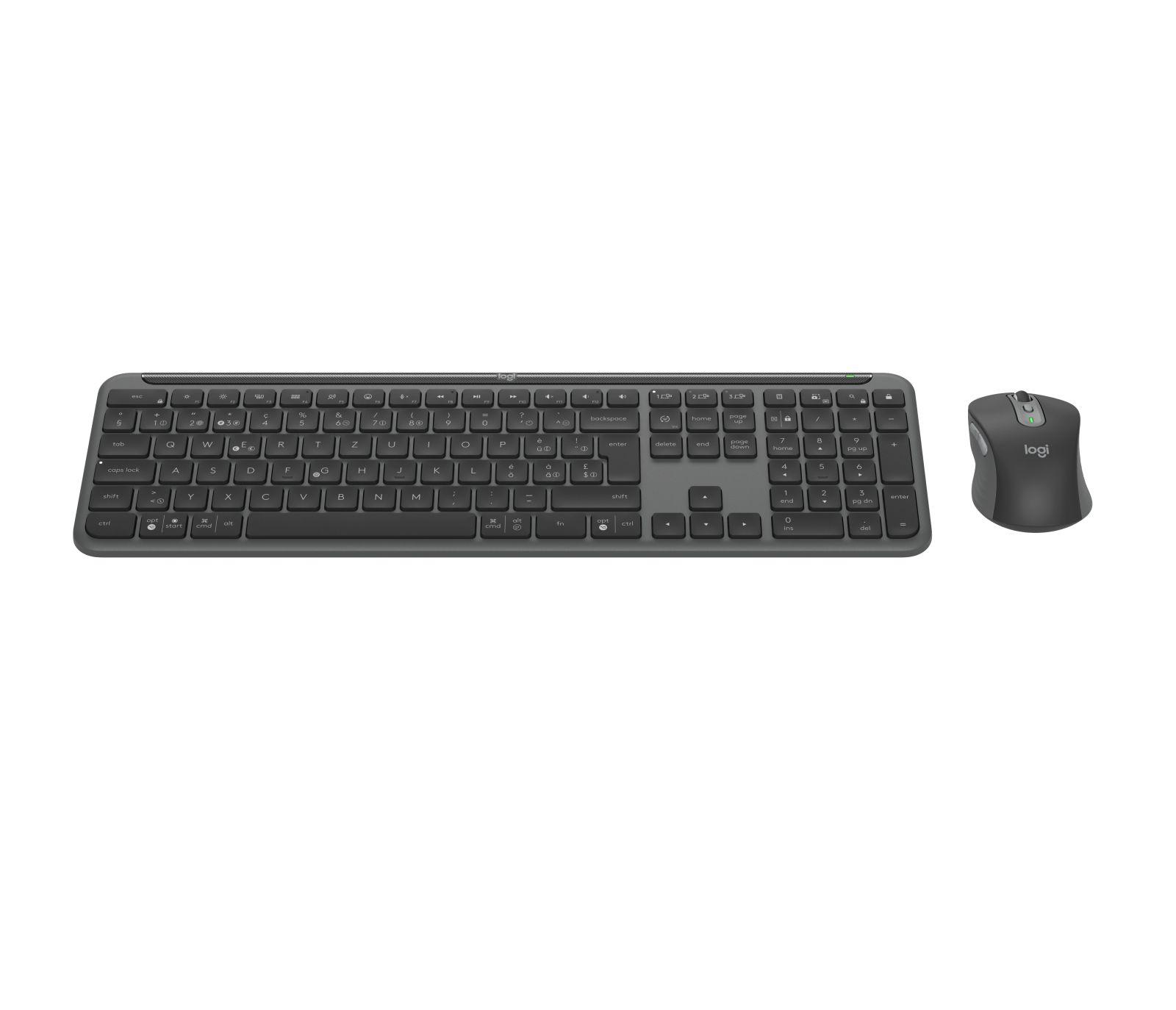 Teclado e Rato LOGITECH Signature Slim Combo MK950 (Suíço - Teclas tesoura - Tamanho completo - Grafite) — miniatura 3