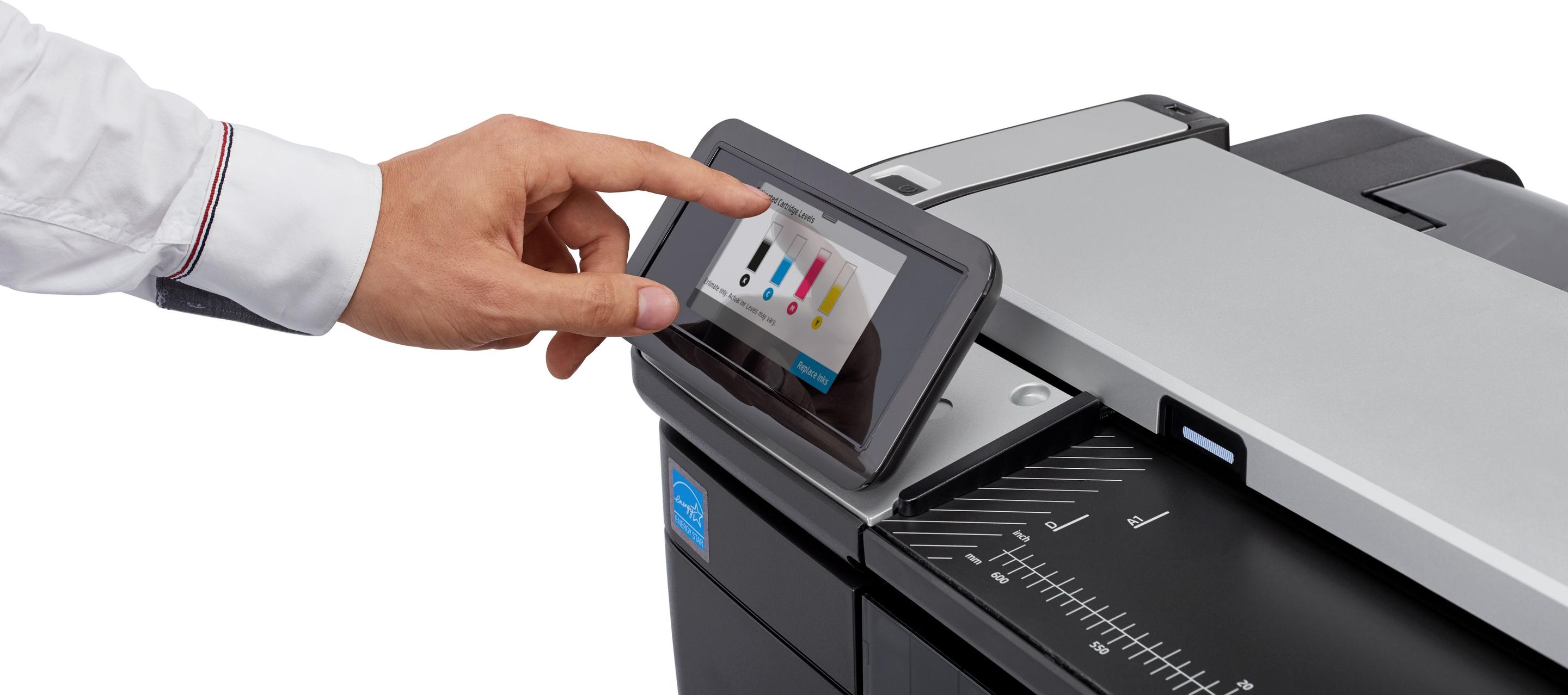 Plotter Multifunções HP DesignJet T830 24" (USB Tipo-A - Preto e Prateado), miniatura 7
