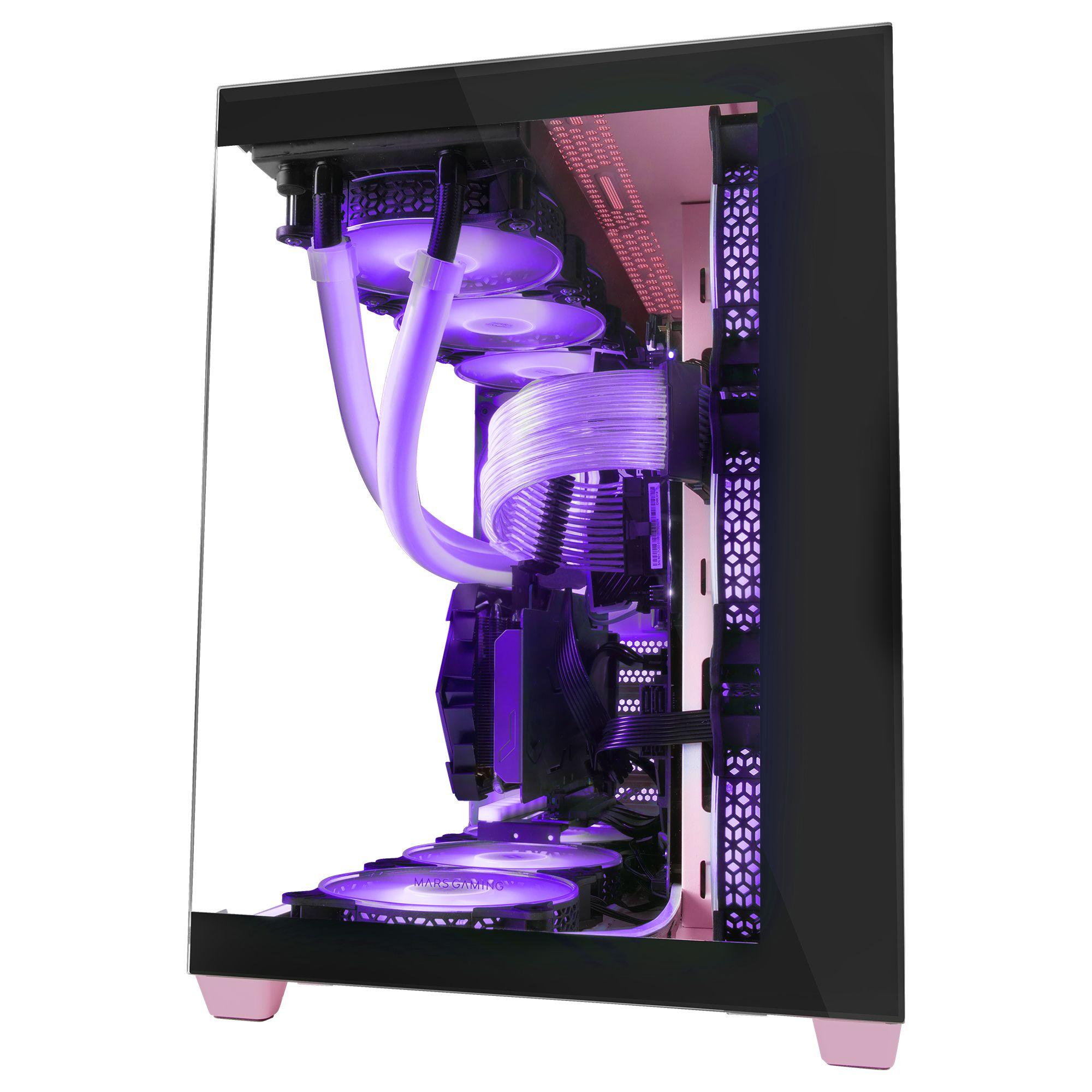 Caixa de Computador MARS GAMING MCV4P (Tower - Vidro temperado - 16,2 cm - Rosa) — miniatura 4