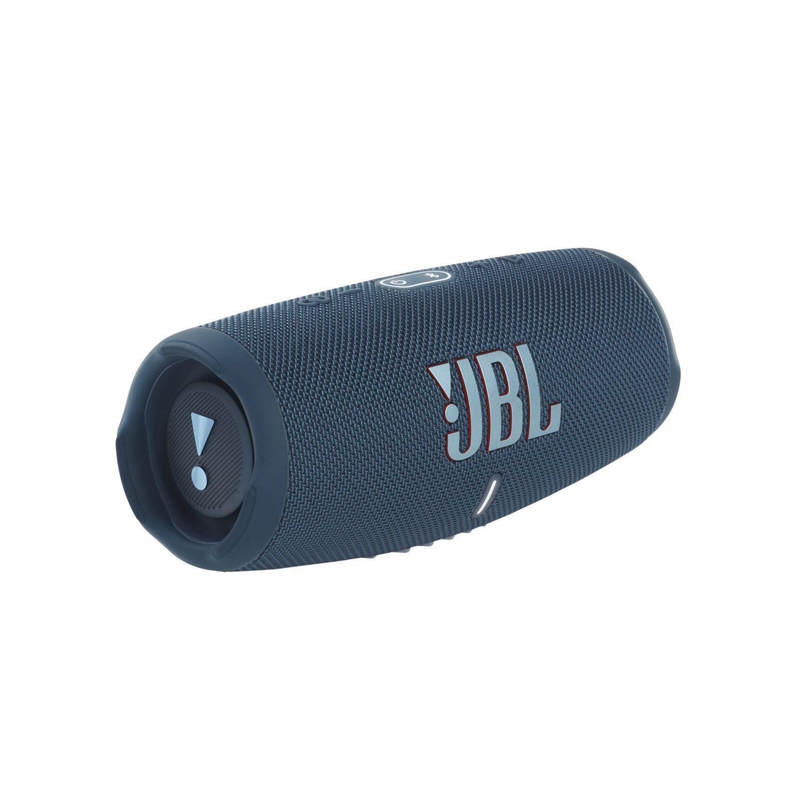 Coluna Portátil Estéreo JBL Charge 5 (40 W - Com fios e sem fios - Azul)