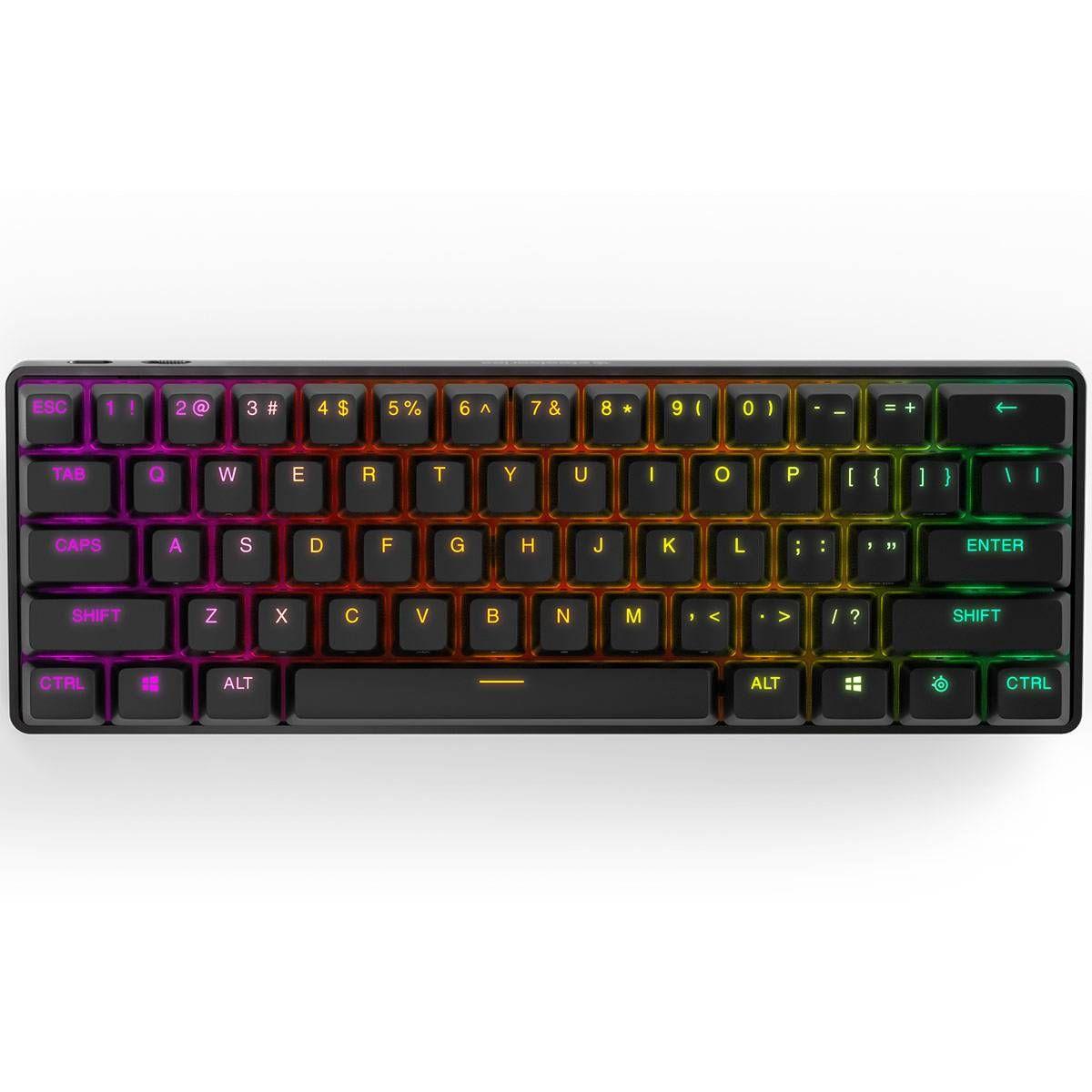 Teclado STEELSERIES Apex Pro Mini Wireless (Inglês - Mecânico - 60 - Preto) — miniatura 2