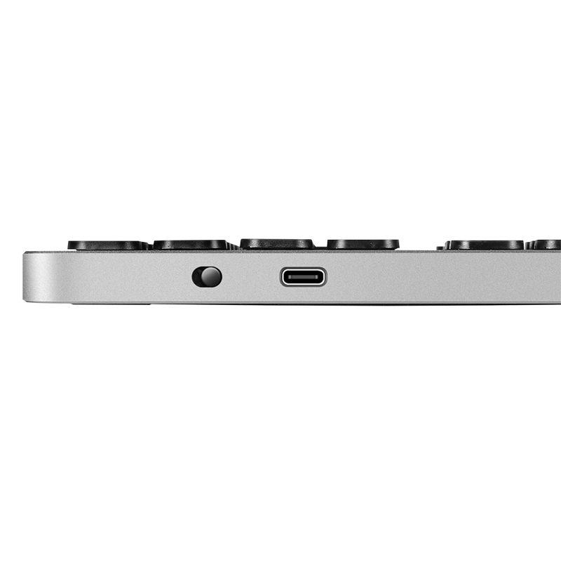 Teclado LOGILINK ID0213 (Alemão - Tamanho completo - RF Wireless + Bluetooth - Cinzento) — miniatura 2