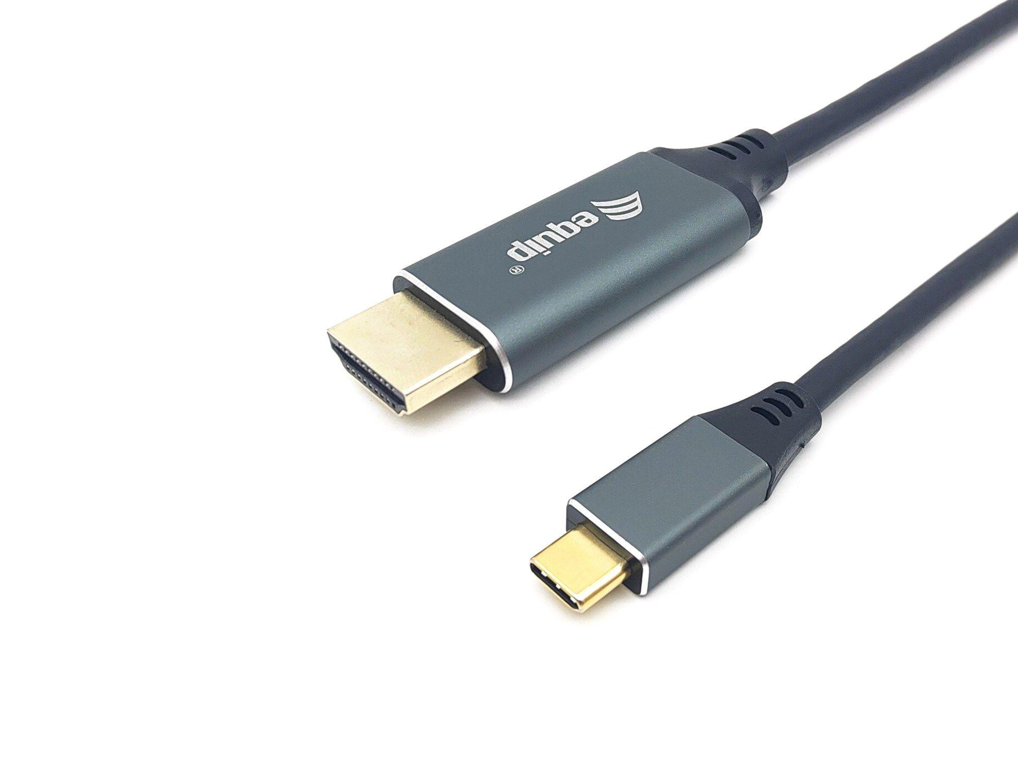 Cabo USB-C para HDMI EQUIP 133417 (3 m - HDMI Type A - USB Type-C - Cinzento/Preto)