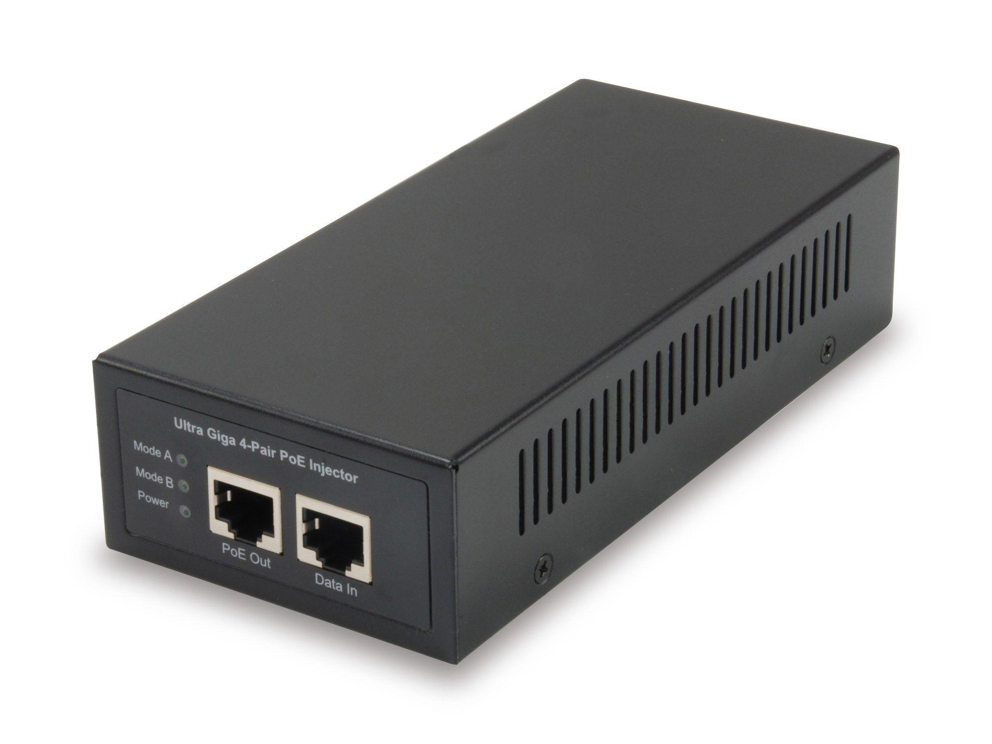 Injetor PoE Gigabit Ethernet LEVELONE POI-5001 (Gigabit Ethernet - 1 unidade - 10, 100 e 1000 Mbit/s - Preto)