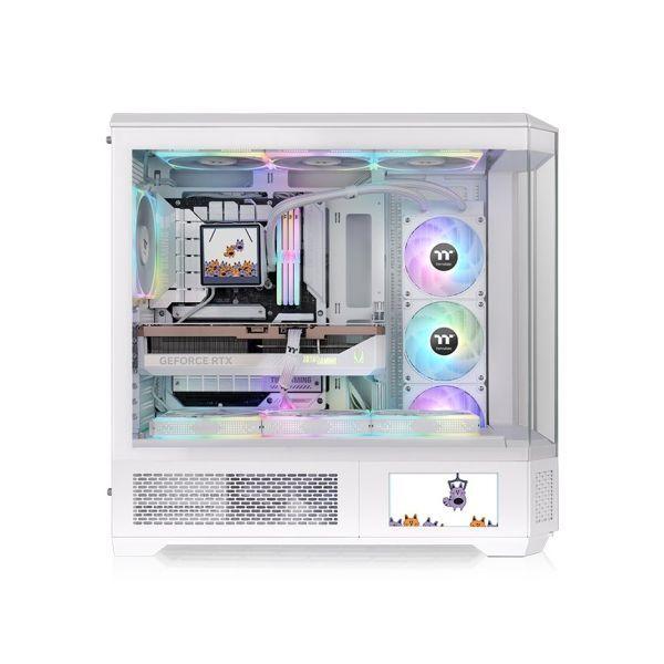 Caixa PC Full Tower THERMALTAKE View 600 TG Snow (ATX, EATX, micro ATX, Mini-ITX - PS2 - 2.5" - Branco) — miniatura 2