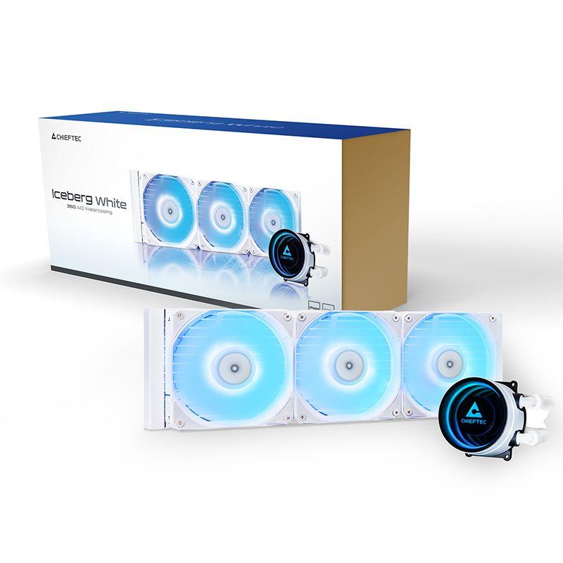 Sistema de Refrigeração Líquida CHIEFTEC Iceberg 360-RGB-W (120 mm - 2200 RPM - Multi - Branco) — miniatura 8