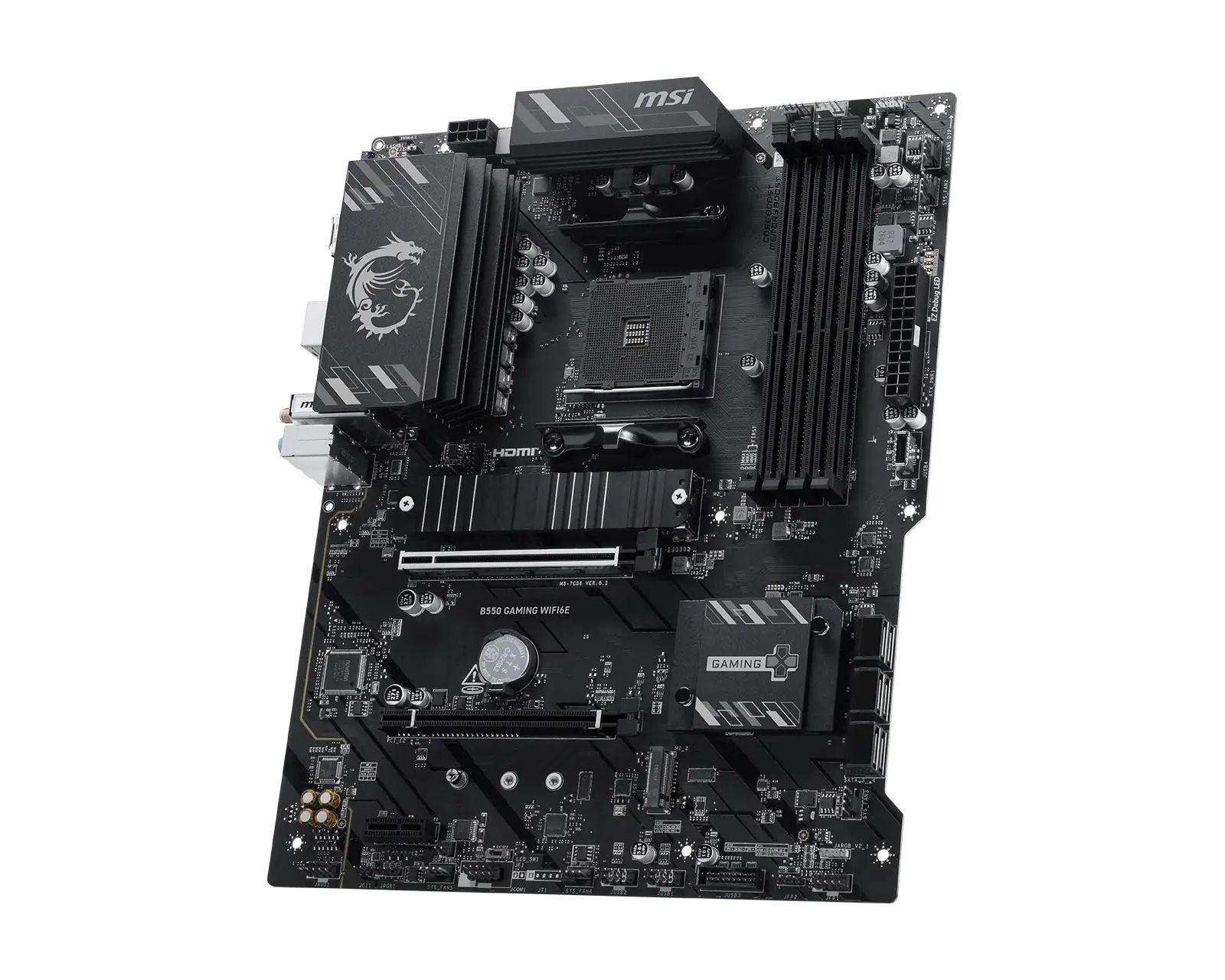 Motherboard MSI B550 GAMING WIFI6E (AM4 - ATX - Duplo canal), miniatura 3