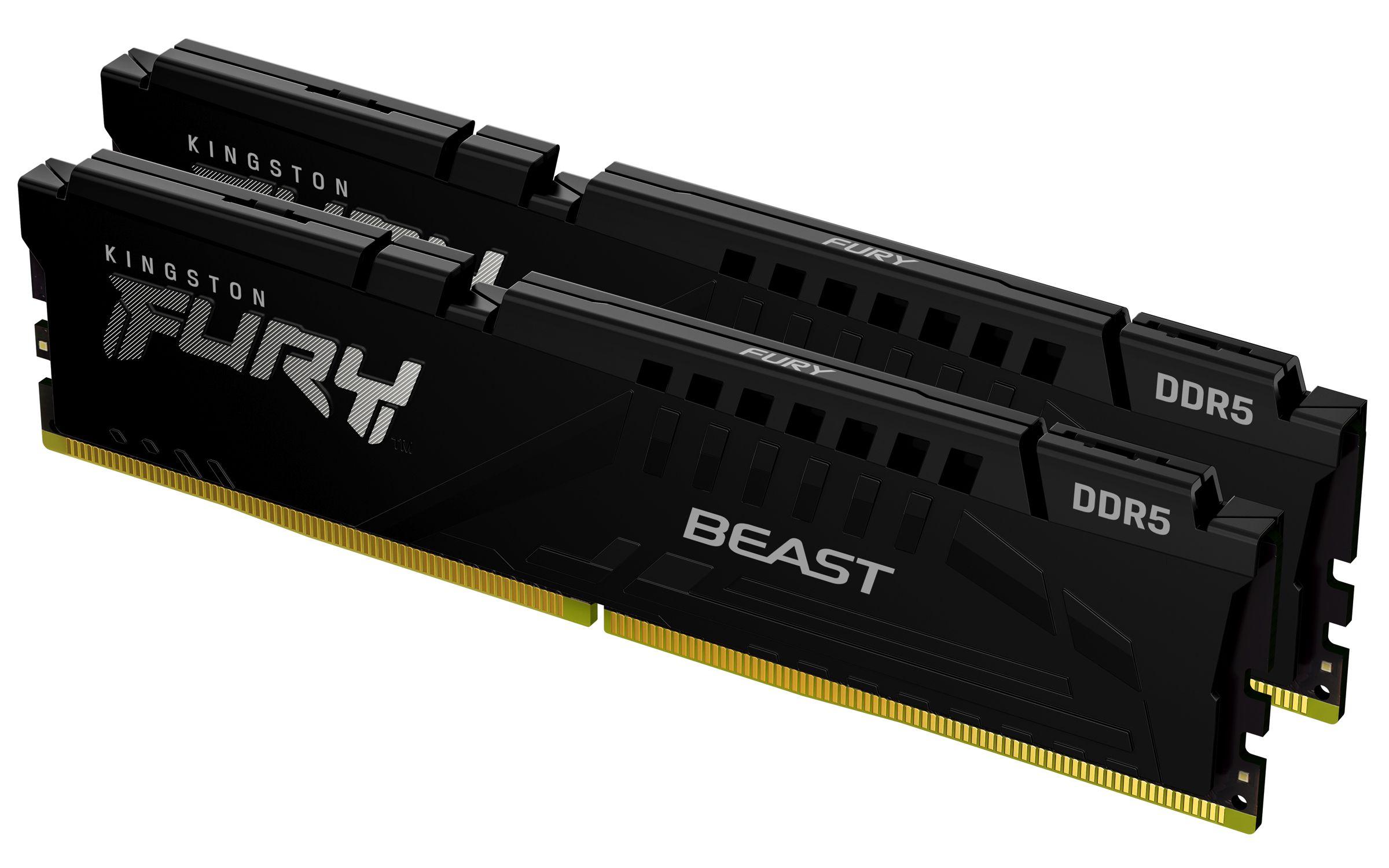 Memória RAM KINGSTON FURY Beast KF560C30BBEK2-32 (6000 MHz - 32 GB - DIMM)