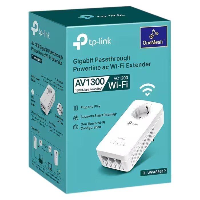 Kit Adaptadores Powerline Wi-Fi TP-LINK TL-WPA8631P (Wi-Fi 5 - 1300 Mbit/s - Banda dupla - Branco) — miniatura 5