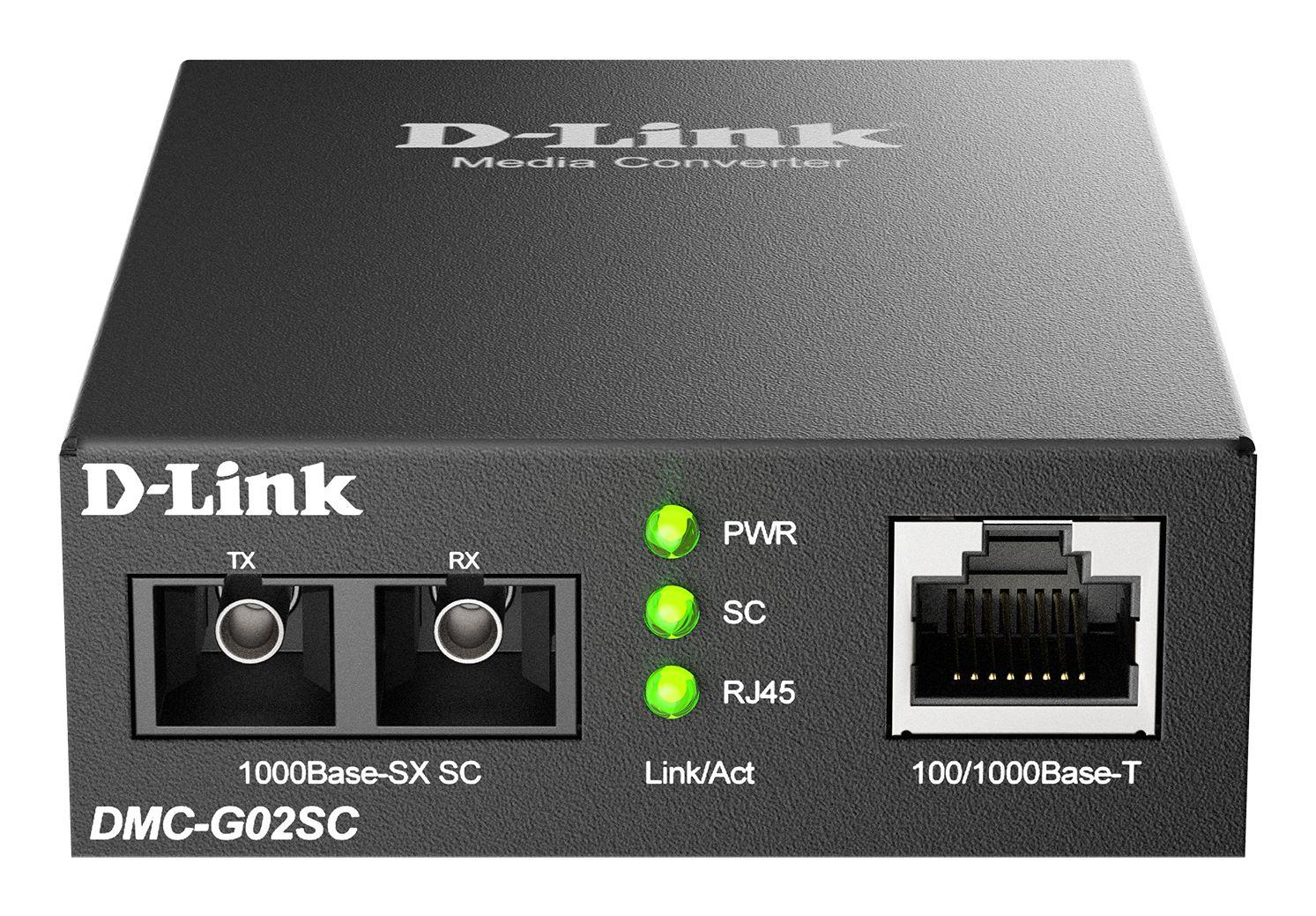 Conversor de Meios D-LINK DMC-G02SC (1000 Mbit/s)