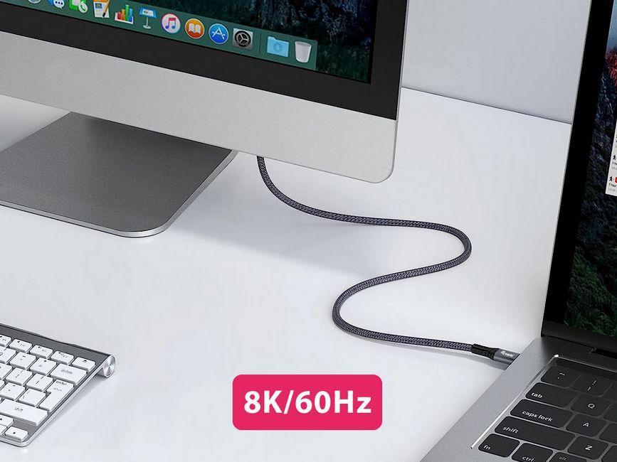 Cabo USB-C EQUIP 128383 (2 m - USB C - Thunderbolt 3 e Thunderbolt 4 - Preto) — miniatura 6