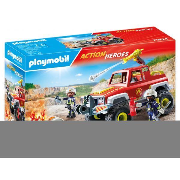 Camião de Bombeiros PLAYMOBIL 71824 (A partir dos 4 anos - Multicor), miniatura 4