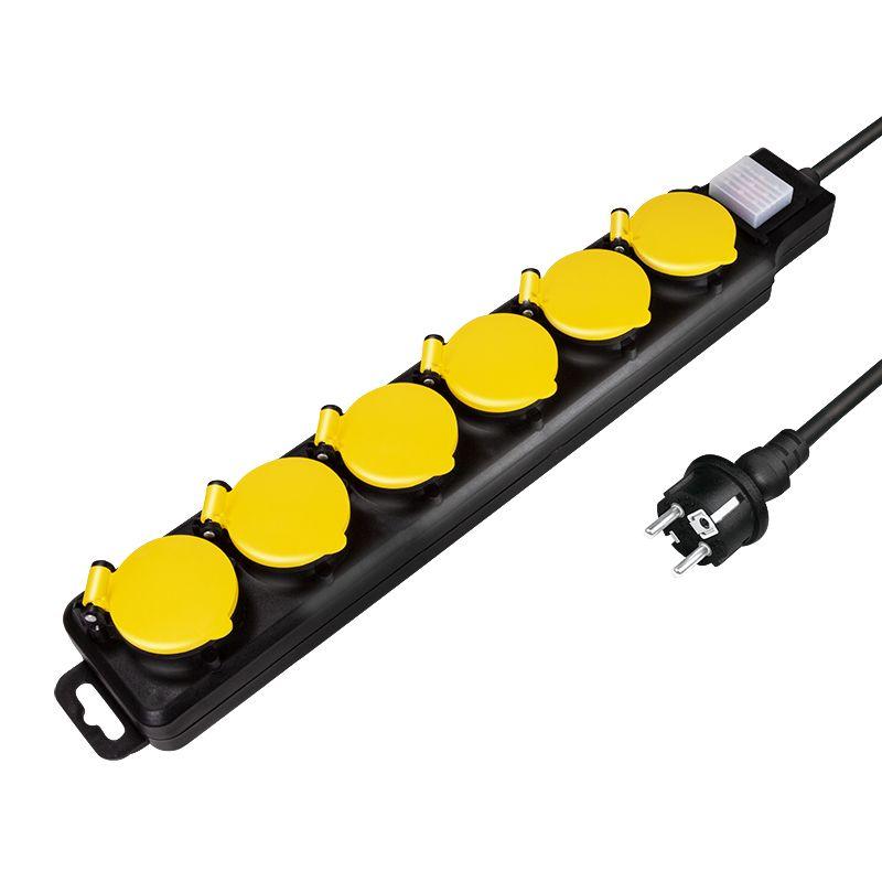 Régua de Tomadas LOGILINK LPS256 (Preto e Amarelo)