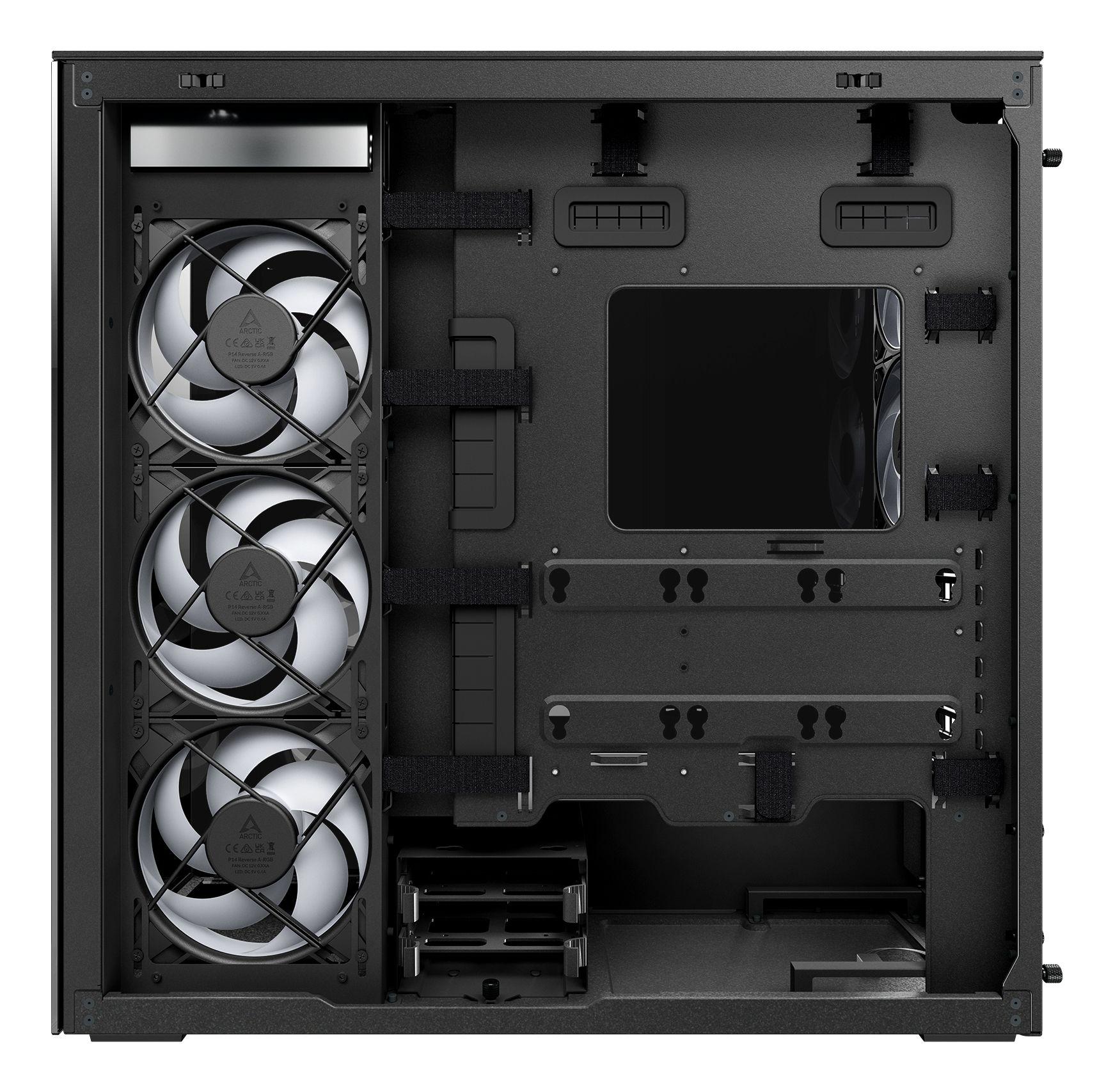 Caixa PC ARCTIC Xtender (EATX, Mini-ITX, ATX, micro-ATX - Midi Tower - Metal, Vidro temperado - Preto) — miniatura 11