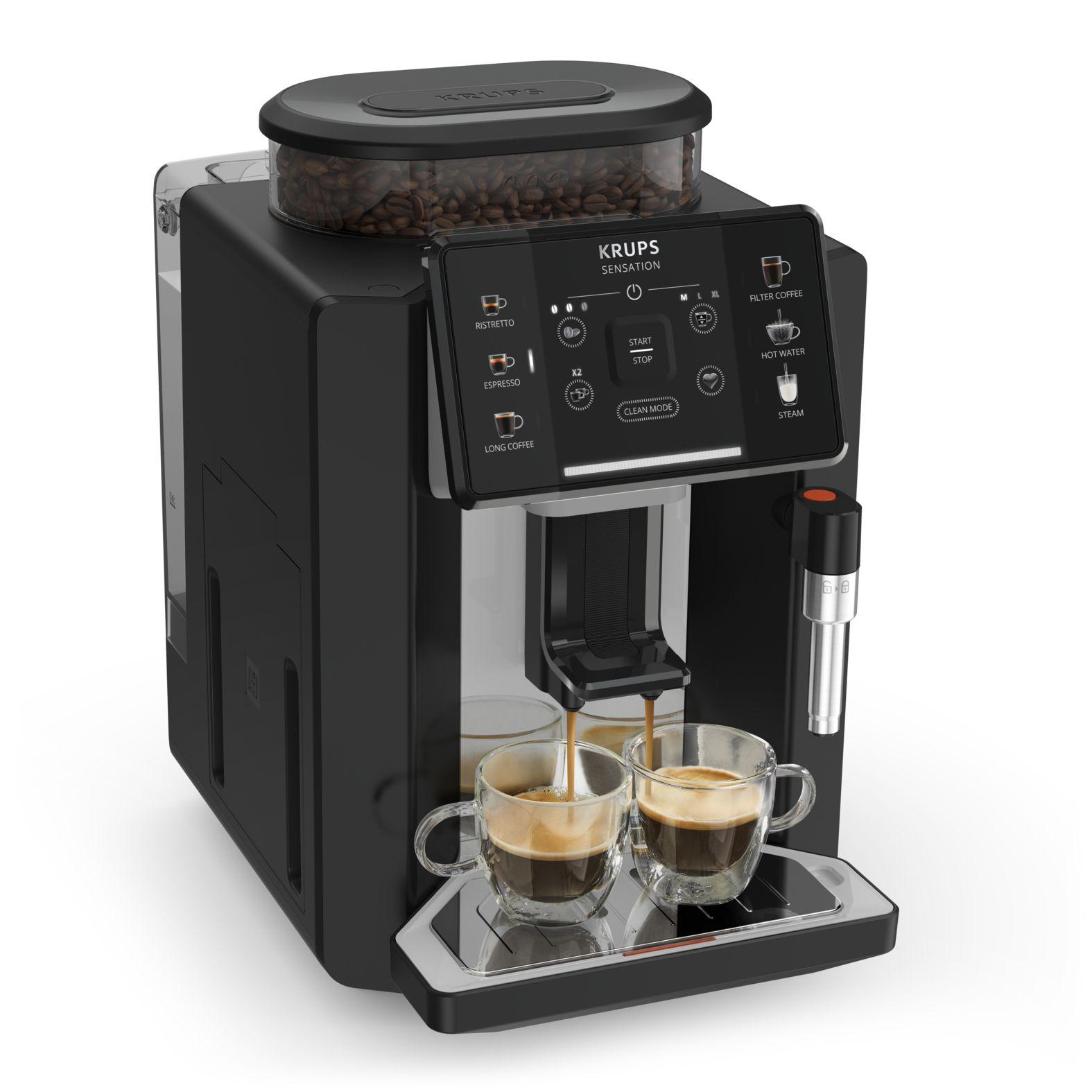Máquina de Café Automática KRUPS EA910A10 (Grãos de café - 1450 W - 15 bar - Preto/Cromado) — miniatura 2