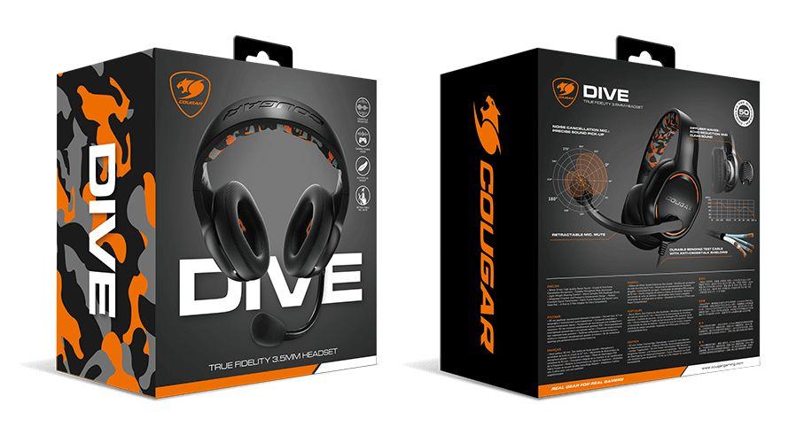 Headset Gaming COUGAR Dive (Auscultadores - Com fios - 5 cm - Preto), miniatura 8