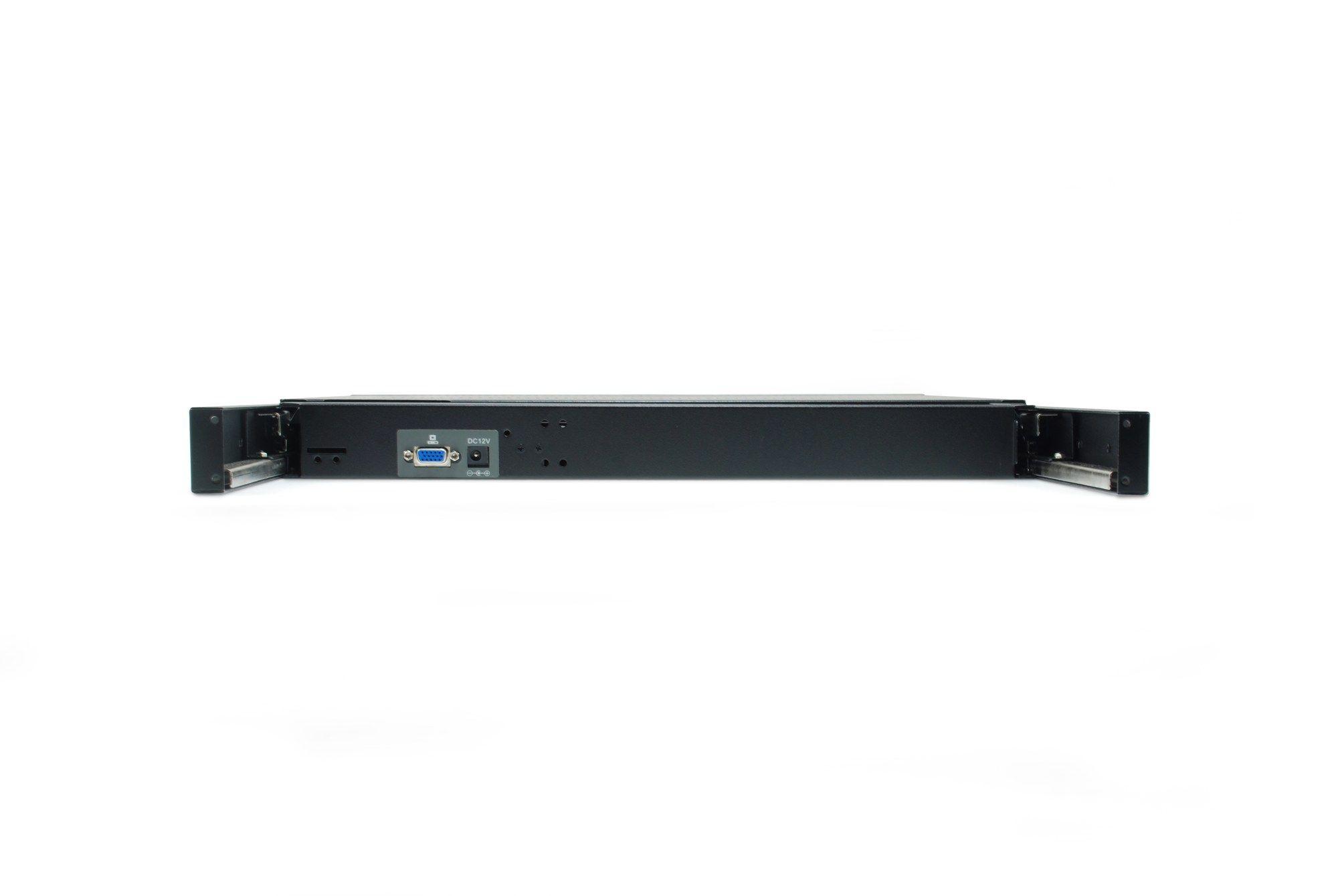 Consola KVM de Rack LEVELONE KVM-8901DE (19" - 1440 x 900 - 8 portas - Layout DE - Preto) — miniatura 2