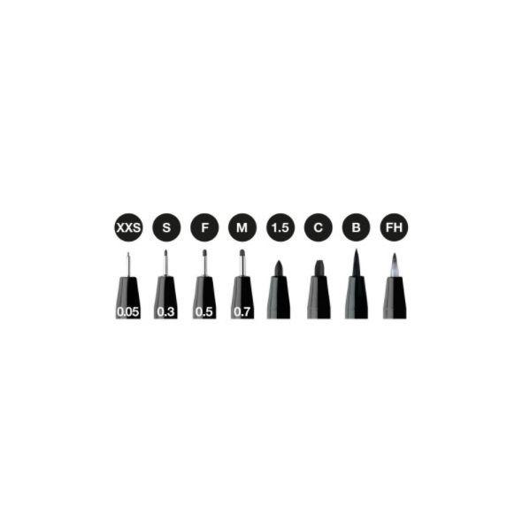 Conjunto de Canetas de Desenho FABER-CASTELL Pitt Artist Pen Farbe 199 8x (Preto), miniatura 2
