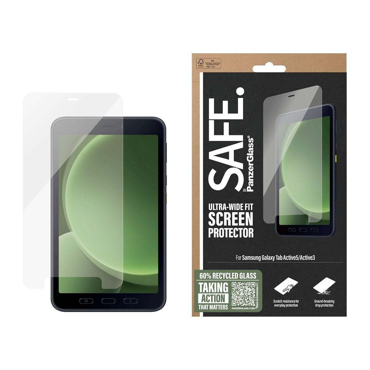 Película de Proteção de Ecrã PANZERGLASS SAFE para Galaxy Tab Active5/Active3 (Samsung - Transparente) — miniatura 2