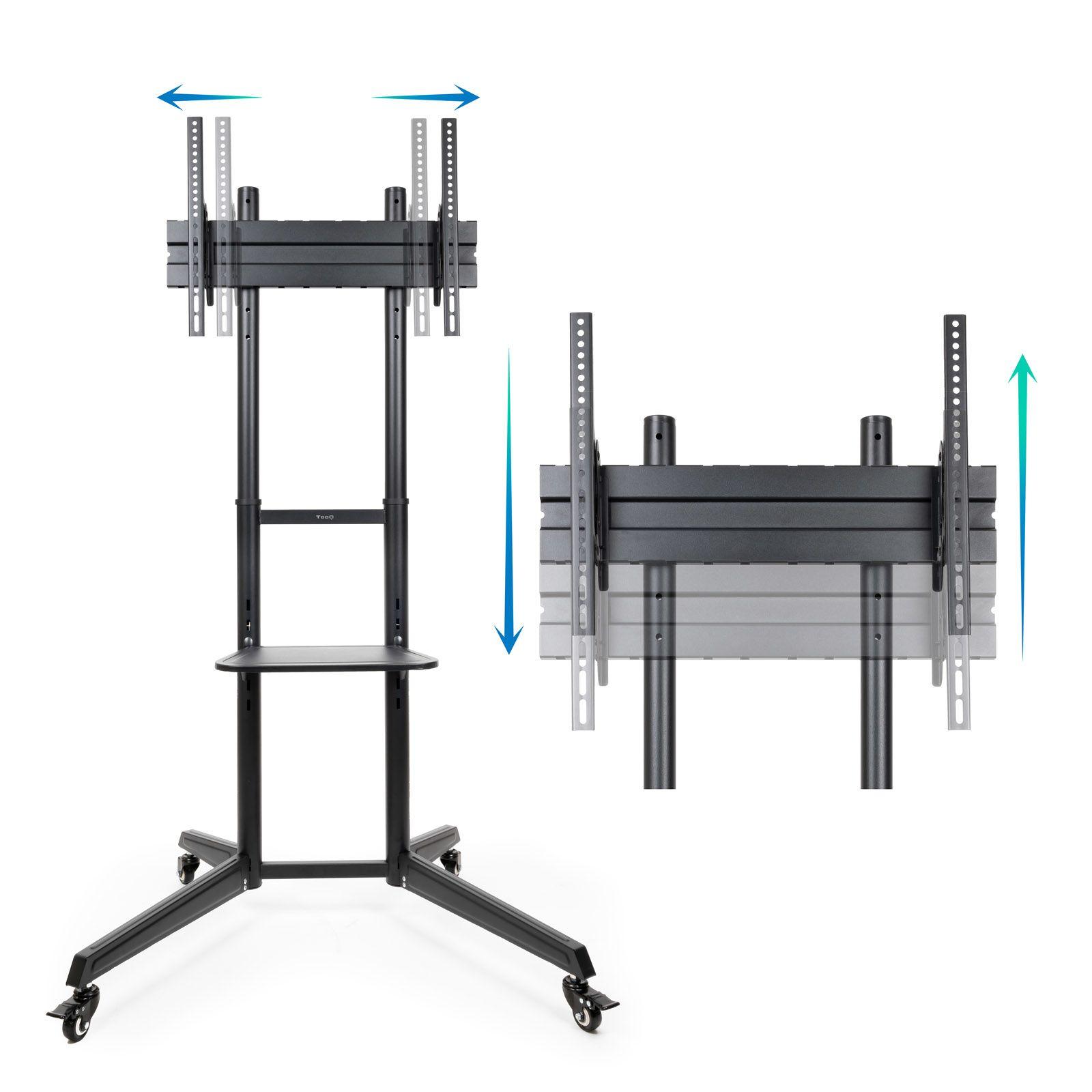 Suporte de Chão para TV TOOQ FS1170M-B (600 x 400 mm - 100 x 100 mm - 177,8 cm - Preto), miniatura 3