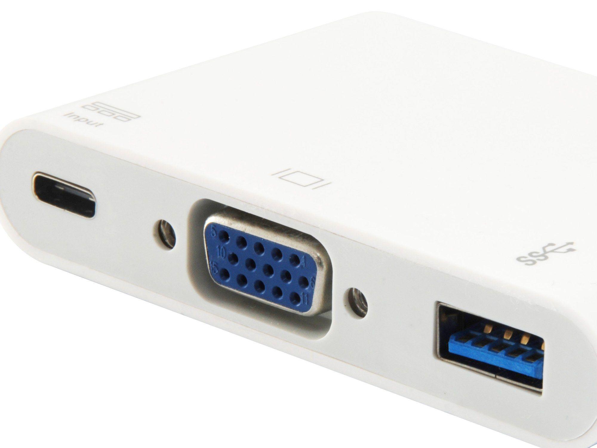 Adaptador Multiporta EQUIP 133462 (15 cm - Branco) — miniatura 4