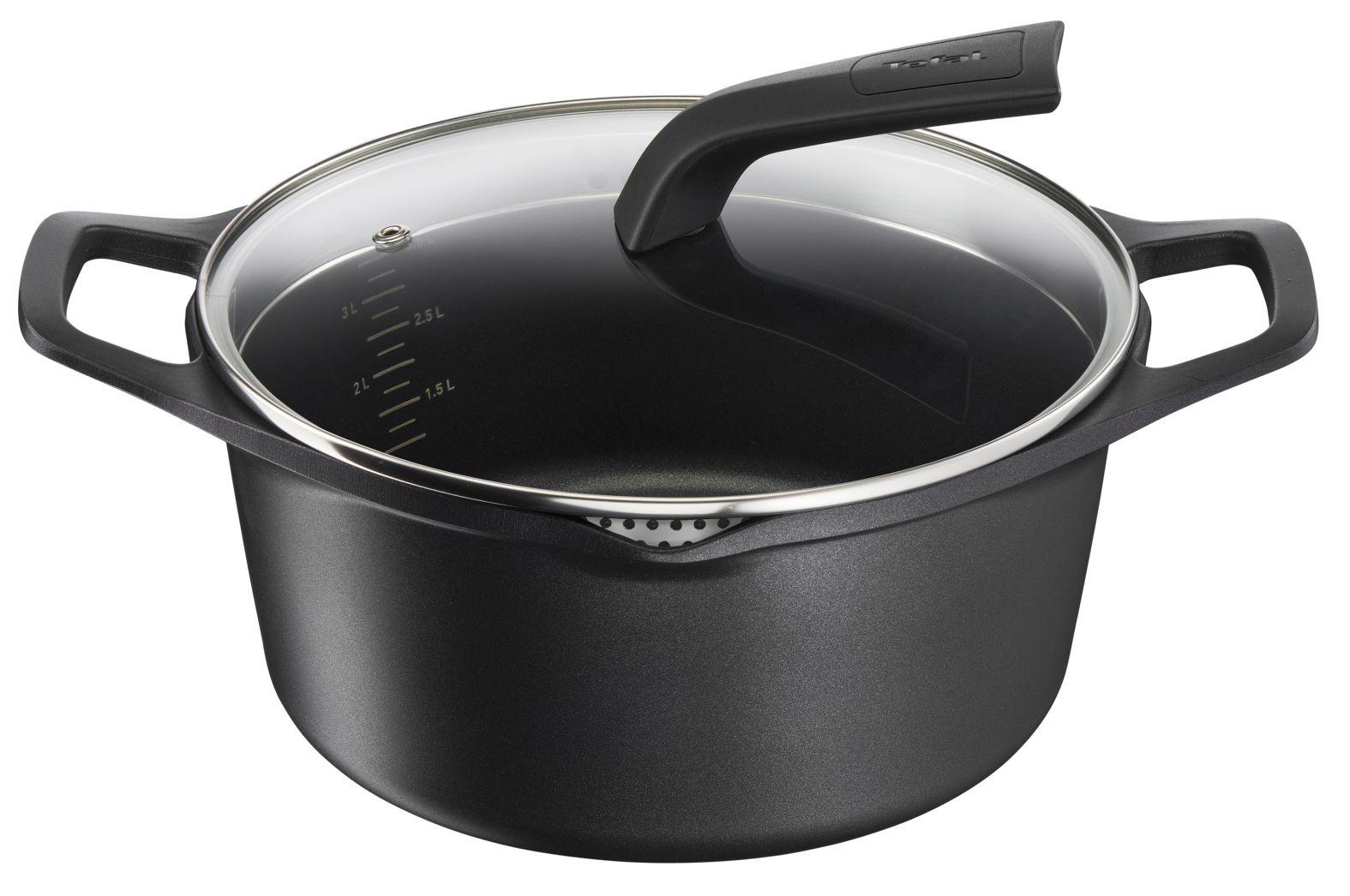 Caçarola TEFAL E24946 (Alumínio fundido - Preto)