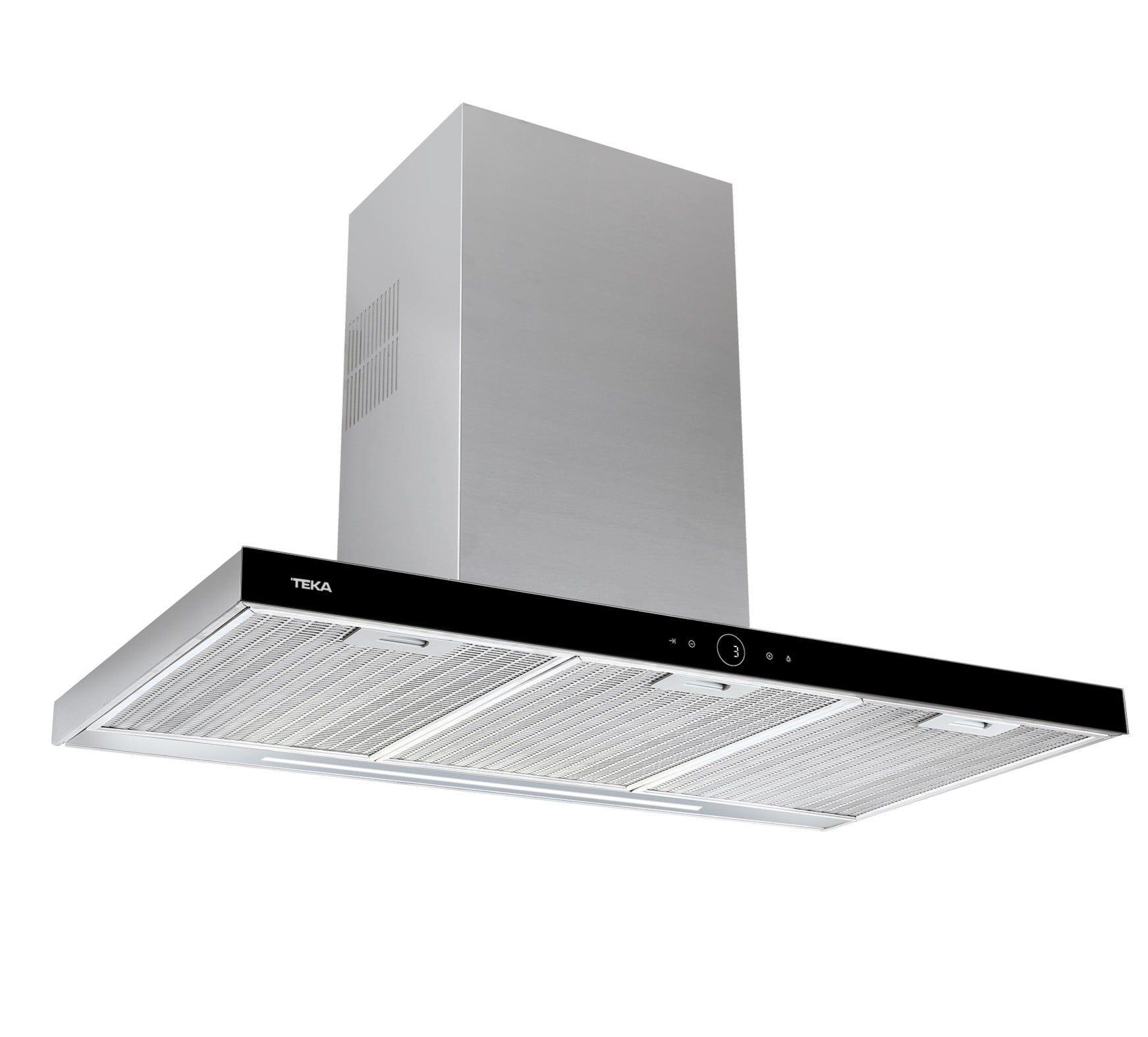 Exaustor de Parede TEKA DLH 986 T (Altura 62,5-95,5 cm - 90 cm - 49 cm - Inox)