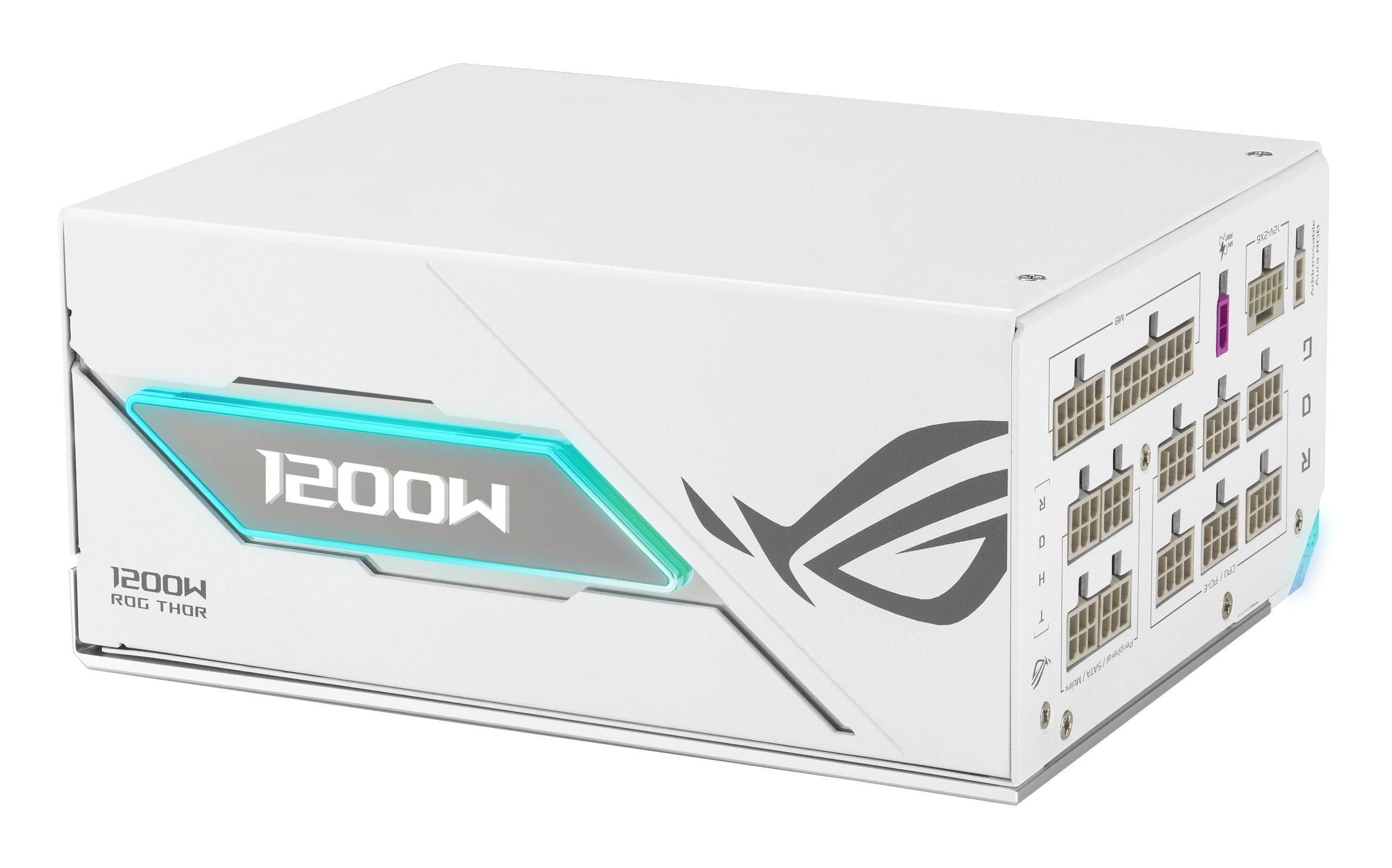 Fonte de Alimentação ASUS ROG Thor 1200P3 White Gaming Edition (ATX - 1200 W - 80 Plus Platinum - Branco), miniatura 7