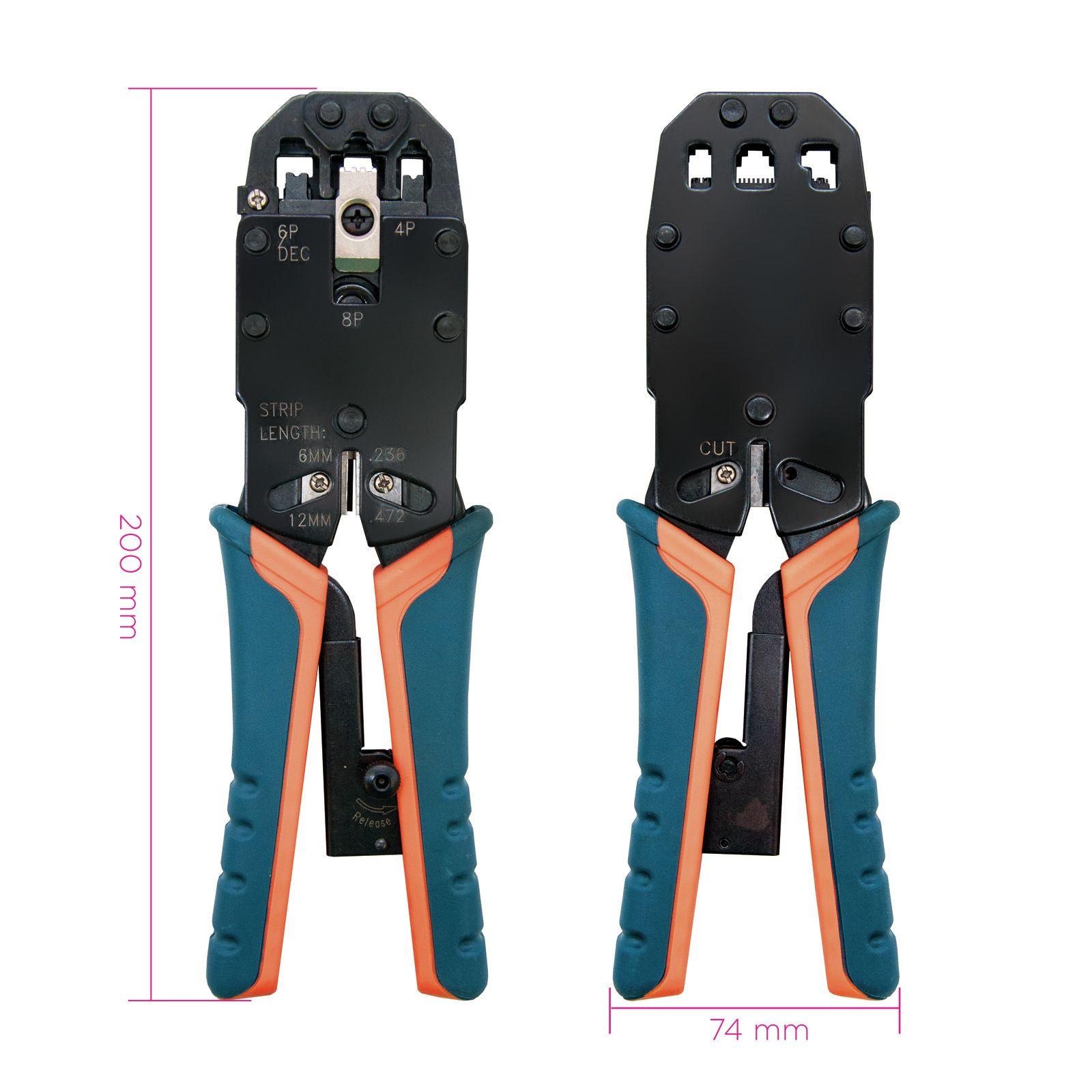 Alicate de Cravar NANOCABLE 10.31.0102 (Preto e Laranja) — miniatura 2
