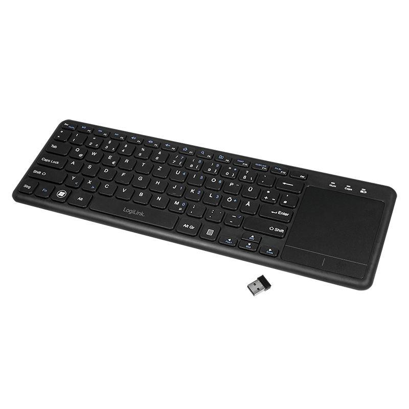 Teclado LOGILINK ID0188 (Mini - RF Wireless - Sem fios - Preto)
